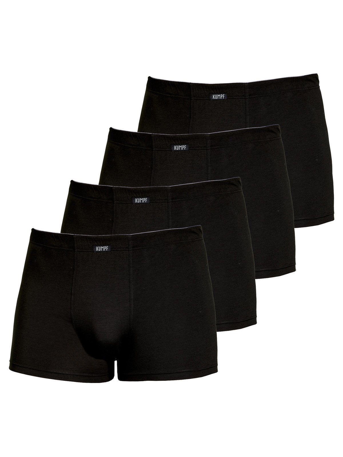 KUMPF Retro Pants 4er Sparpack Herren Pants Single Jersey (Spar-Set, 4-St) Materialmix schwarz