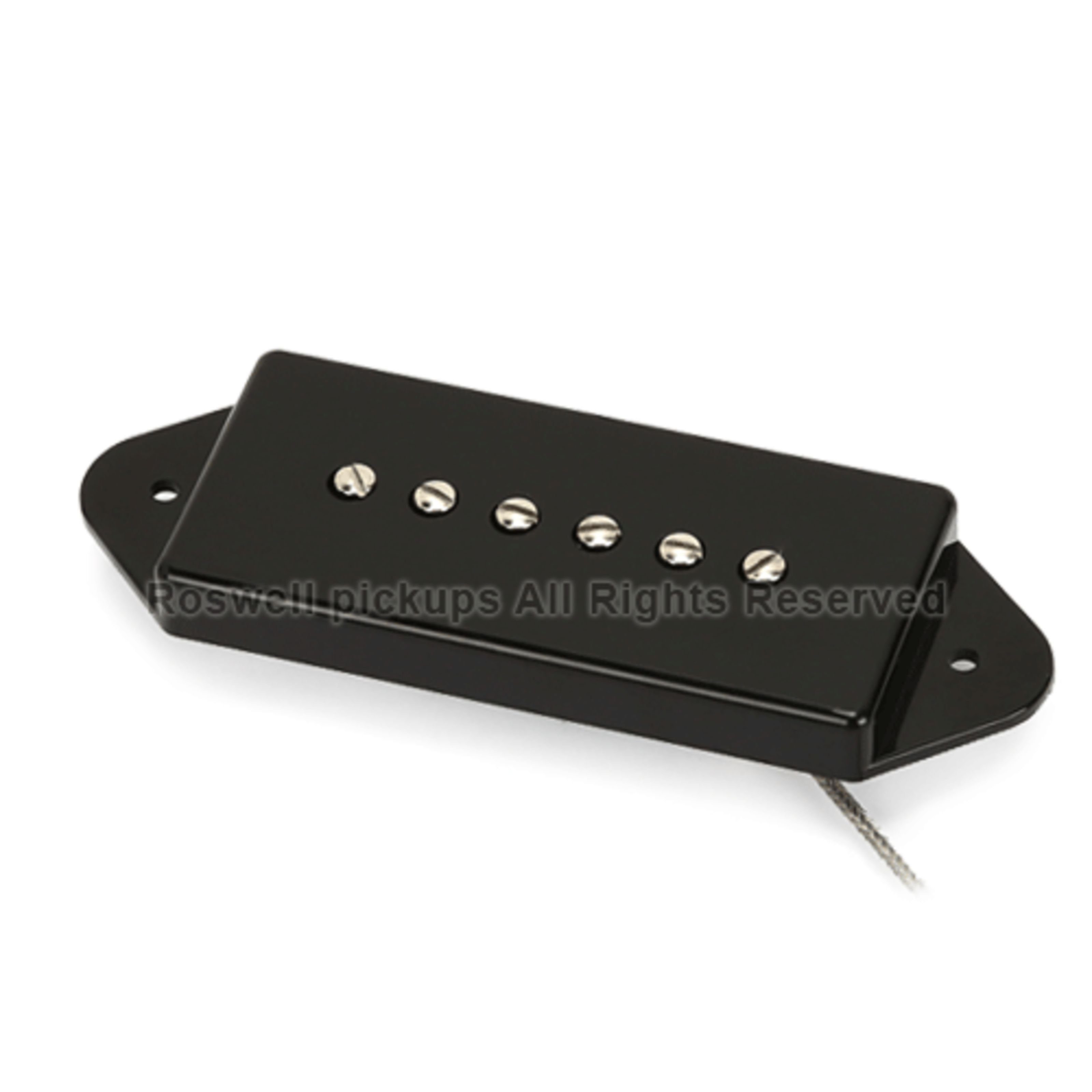 Roswell Pickups Tonabnehmer, (E-Gitarre Tonabnehmer, P90), P90D Dogear Black - P90 Tonabnehmer für Gitarren