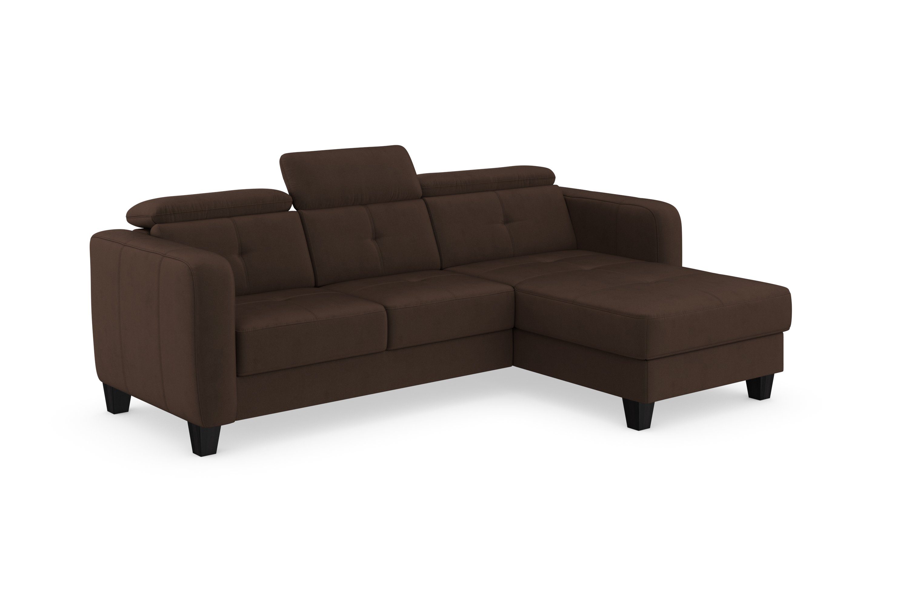 sit&more Ecksofa Belluci, inklusive Federkern, wahlweise Bettfunktion mit Bettkasten und