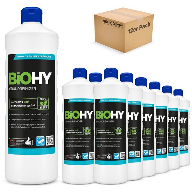 BiOHY Grundreiniger 12er Pack (12 x 1 Liter Flasche) Allzweckreiniger (12-St)