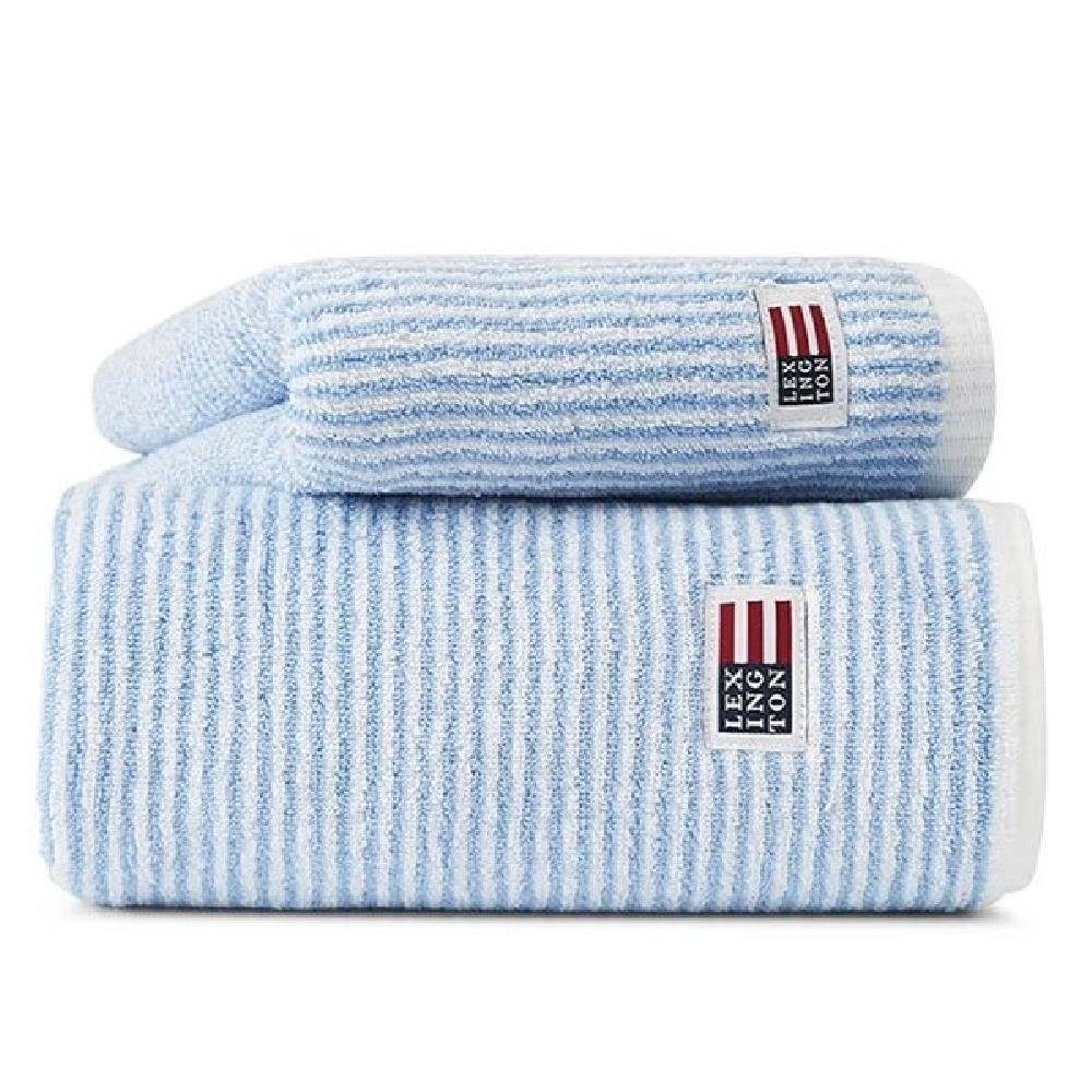 Lexington Badetücher Handtuch Orignal Weiß Blau gestreift (30x50cm) günstig online kaufen