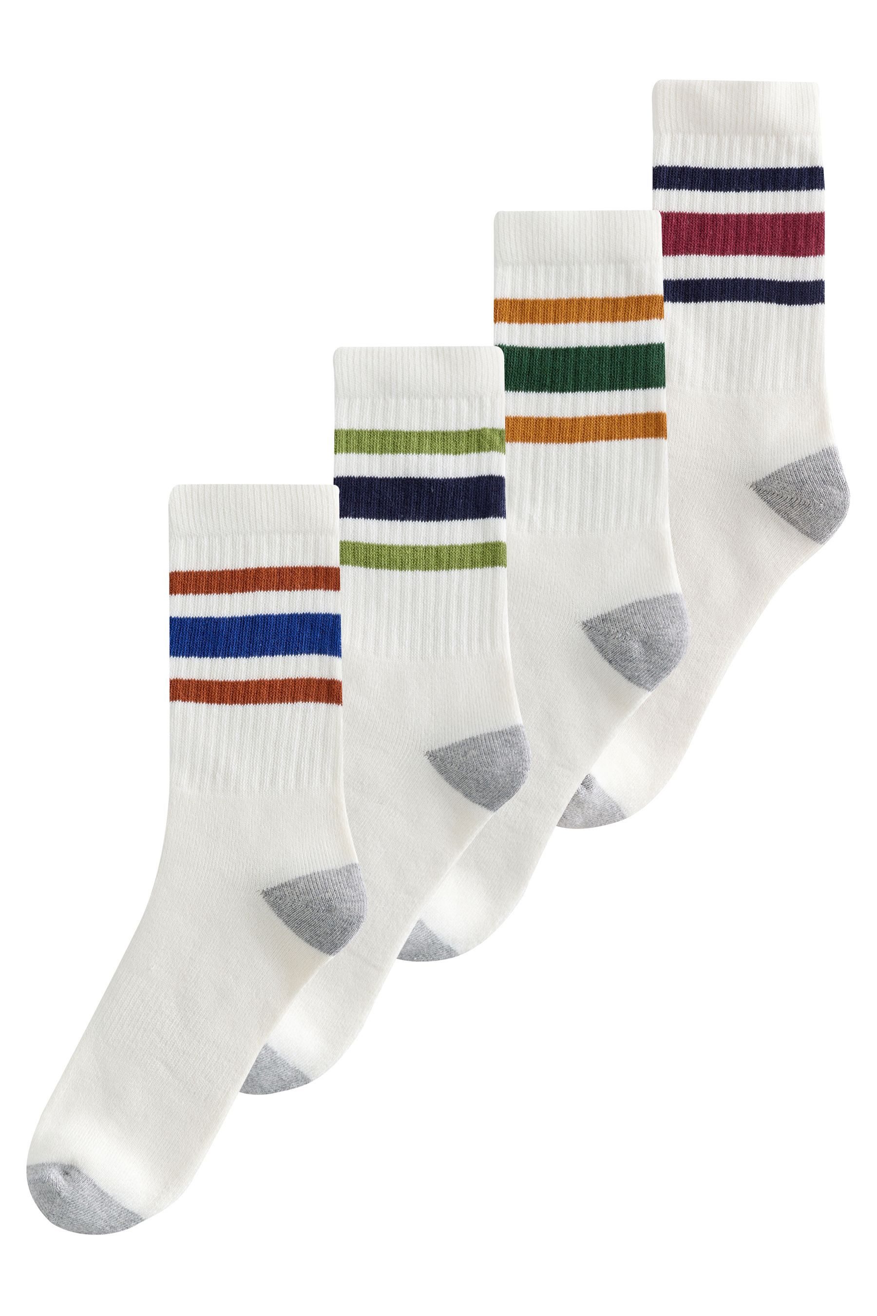 Sportsocken Sportsocken mit gepolsterter Sohle, 4er-Pack