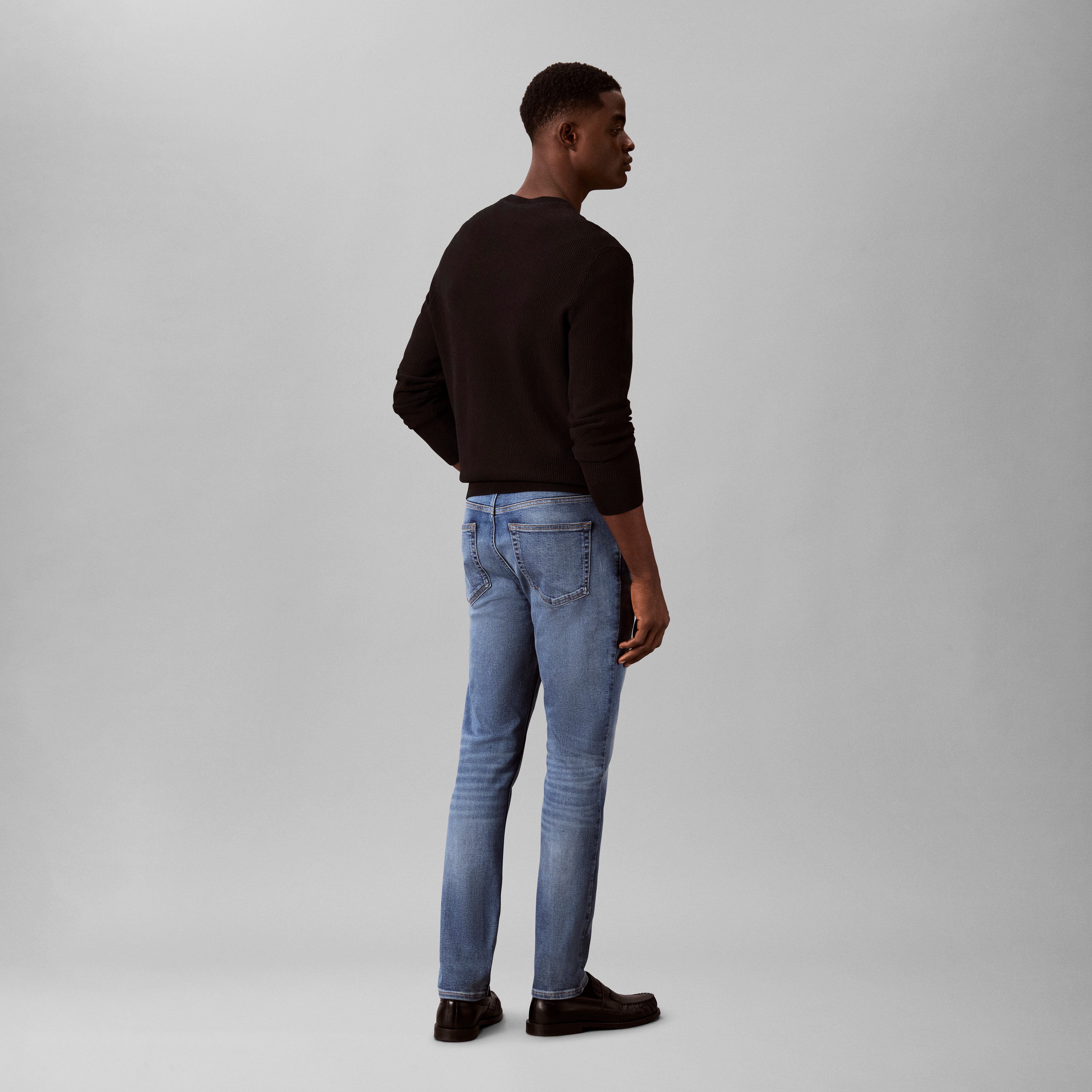 Calvin Klein Jeans Skinny-fit-Jeans mit Leder-Badge – Bild 3 von 5