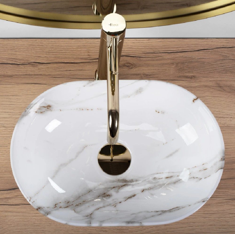 GTM Design Aufsatzwaschbecken AMELIA Modern Waschbecken günstig online kaufen