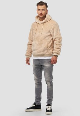 behype Kapuzensweatshirt HOOD aus weichem Teddyfleece