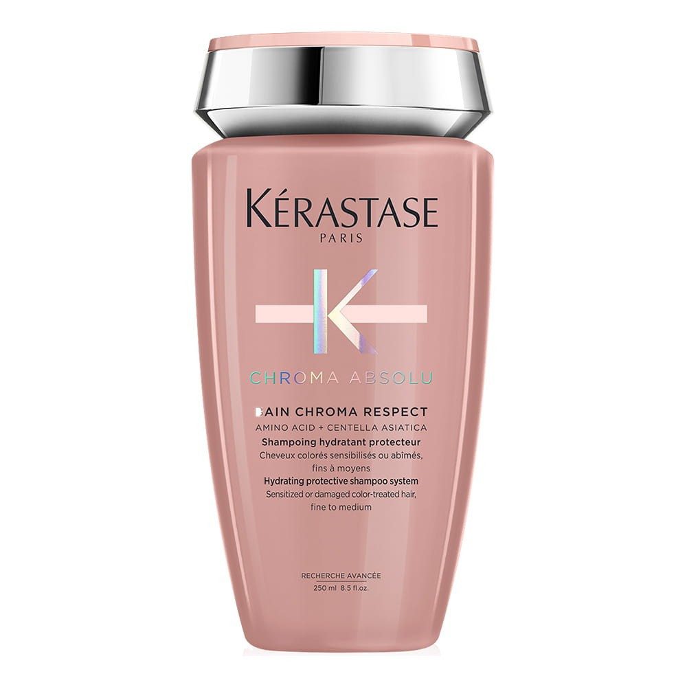 Kérastase Haarshampoo Kérastase Chroma Absolu Bain Riche Chroma Respect Shampoo 250 ml, 1-tlg., Reduziert Haarbruch sichtbar bereits nach wenigen Anwendungen