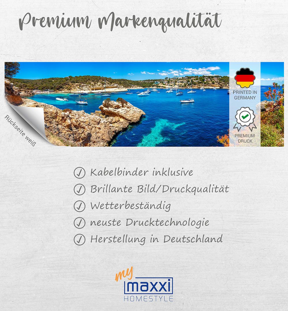 MyMaxxi Sichtschutzzaunmatten Zaunbanner Strand am Hafen Sichtschutz Garten Zaun, (Strand am Hafen)