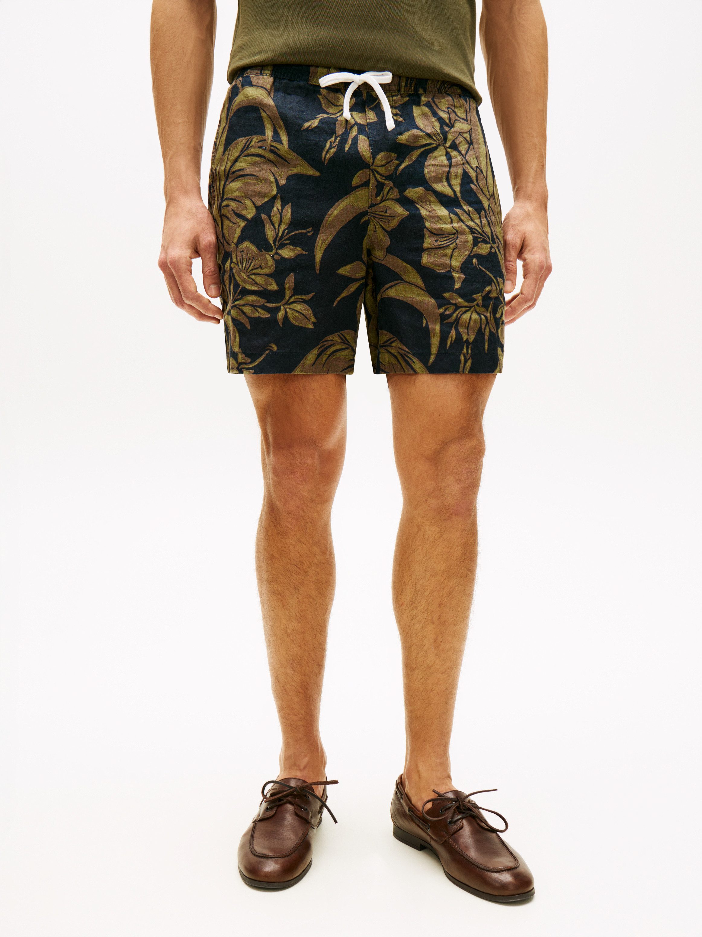 Tommy Hilfiger Chinoshorts DOVER PO LINEN FLORAL AOP elastischer Bund, regular fit