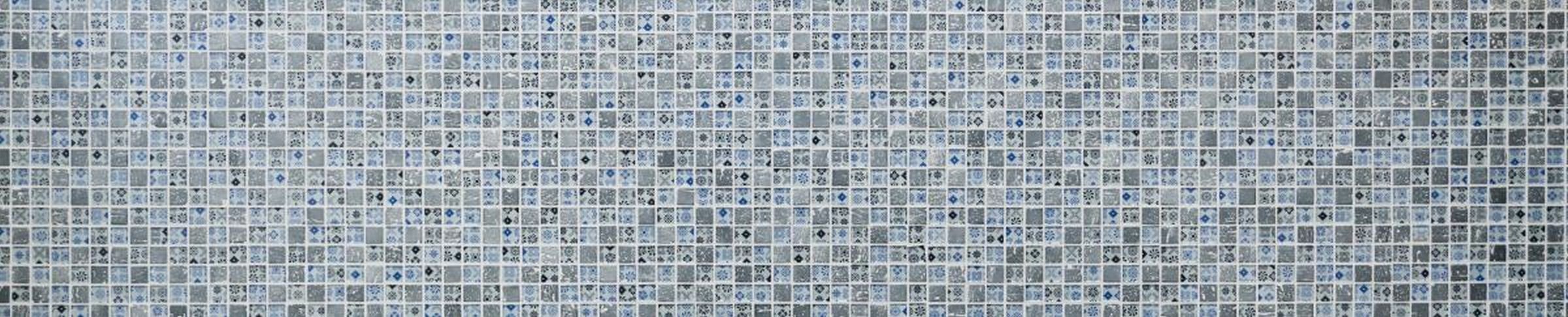 schwarz Mosaikfliesen Rustikal Kunststein Mosani Mosaikfliese Glasmosaik blau Resin