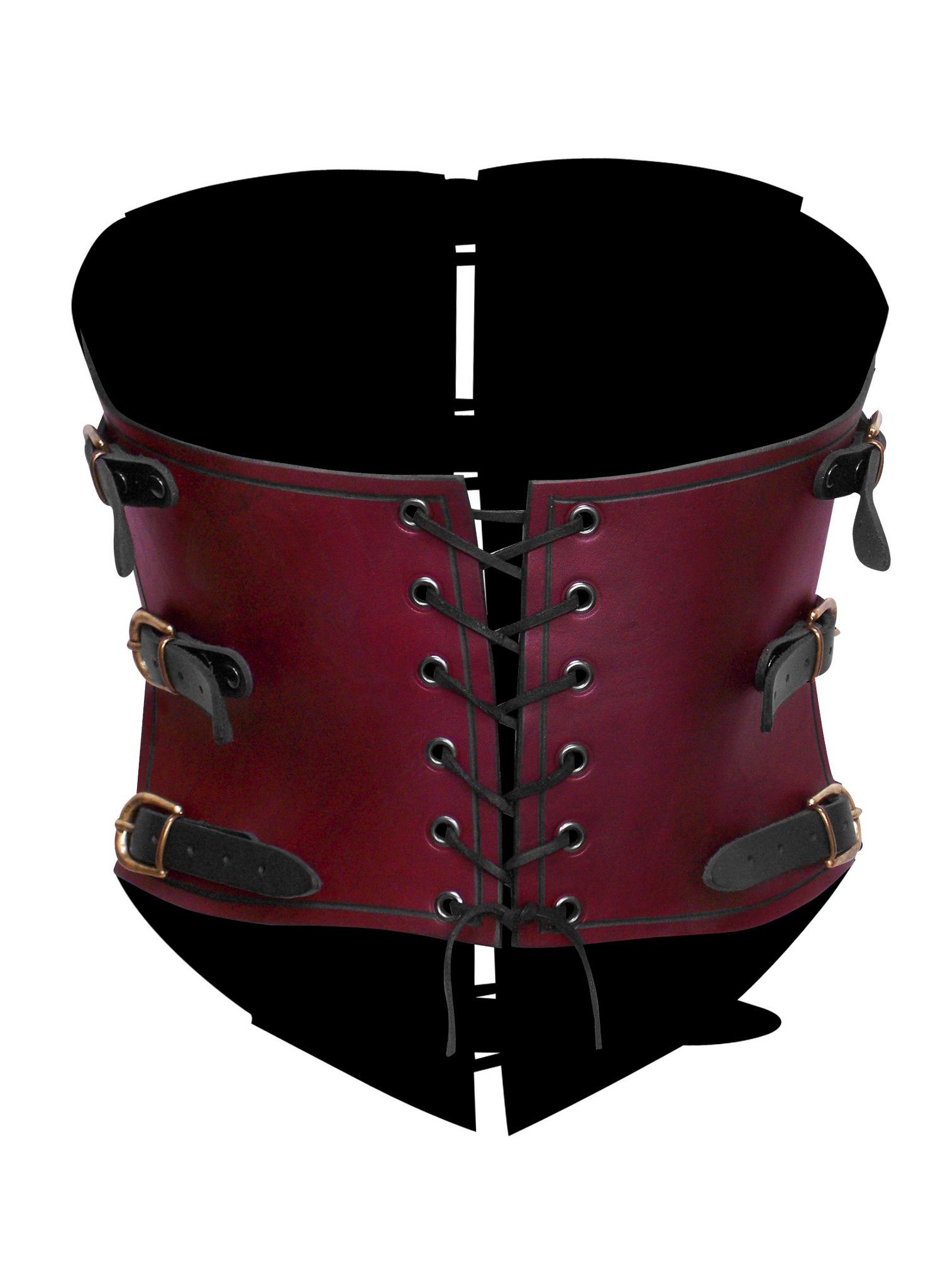 Andracor Kostüm Ledermieder - Luftpiratin, Eine hochwertige, handgefertigte Corsage aus Leder im Steampunk Stil.