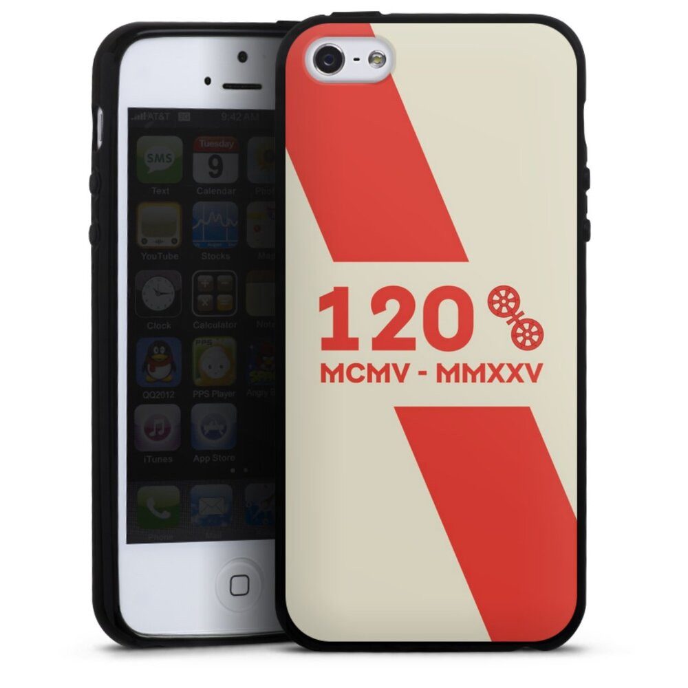 DeinDesign Handyhülle 1. FSV Mainz 05 E.V. 120 Jahre Bundesliga, Apple iPhone 5 Silikon Hülle Bumper Case Handy Schutzhülle