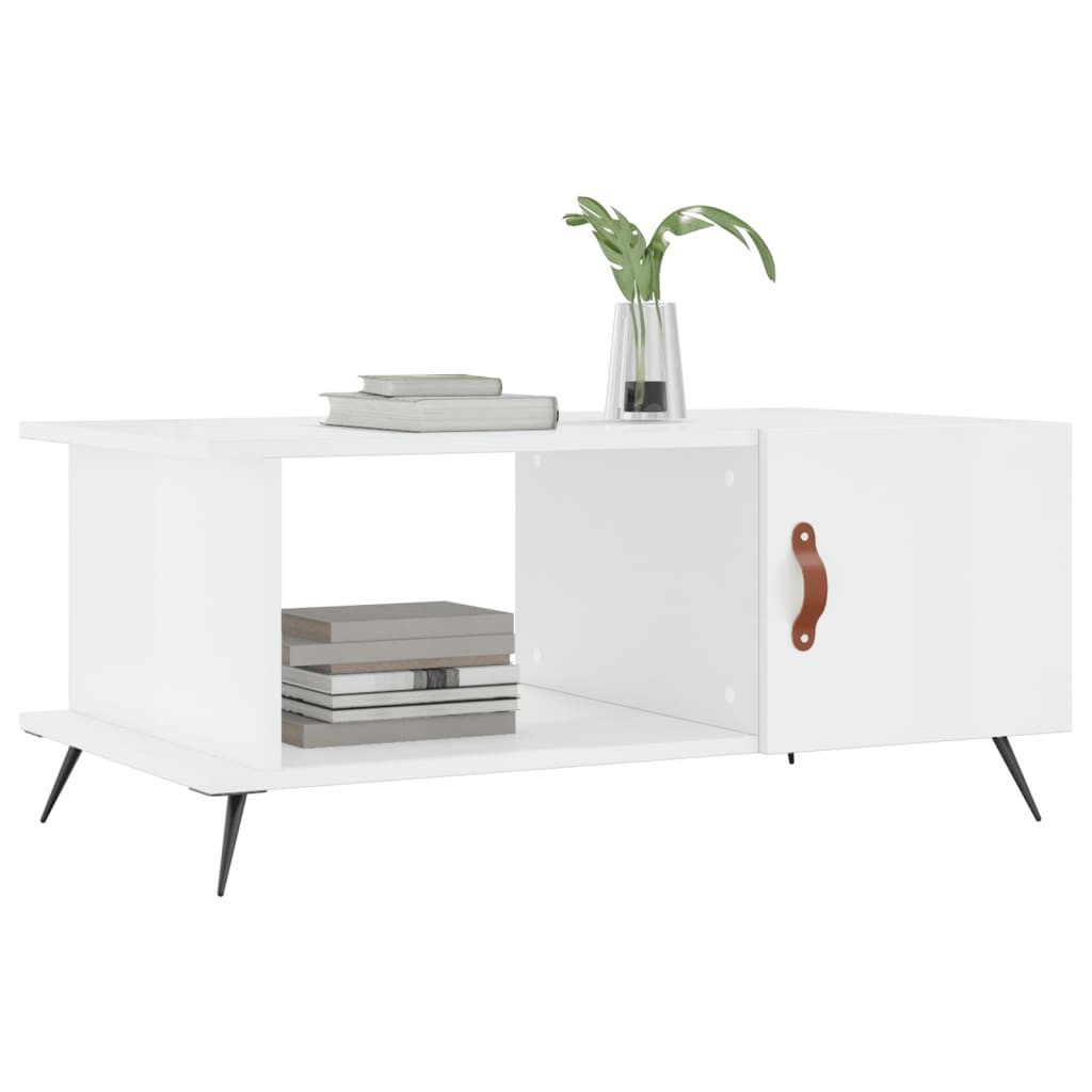 vidaXL Couchtisch Couchtisch Hochglanz-Weiß 90x50x40 cm günstig online kaufen