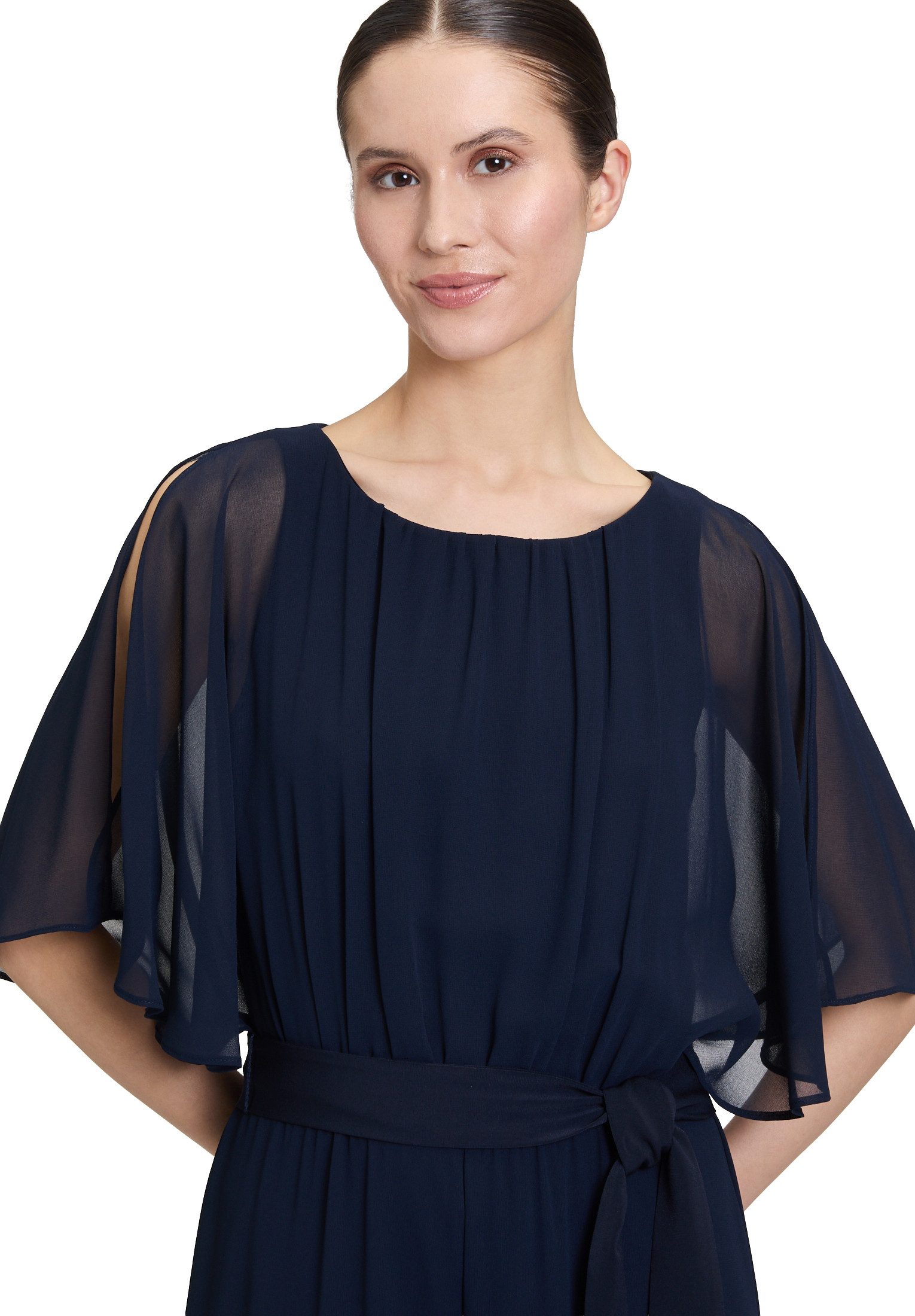 Vera Mont Overall Damen mit Bindegürtel (1-tlg) Design
