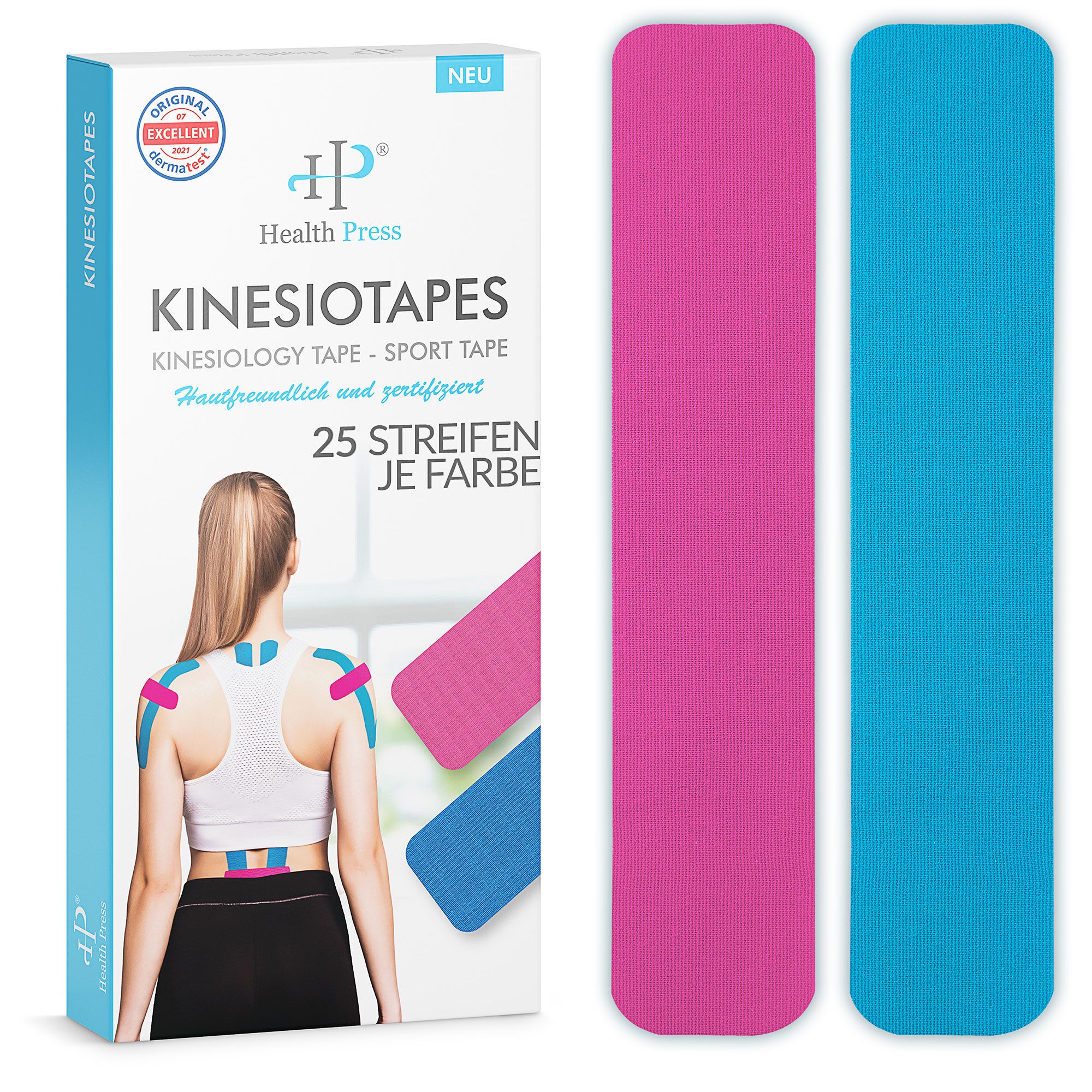 Health Press Kinesiologie-Tape Streifen-50er