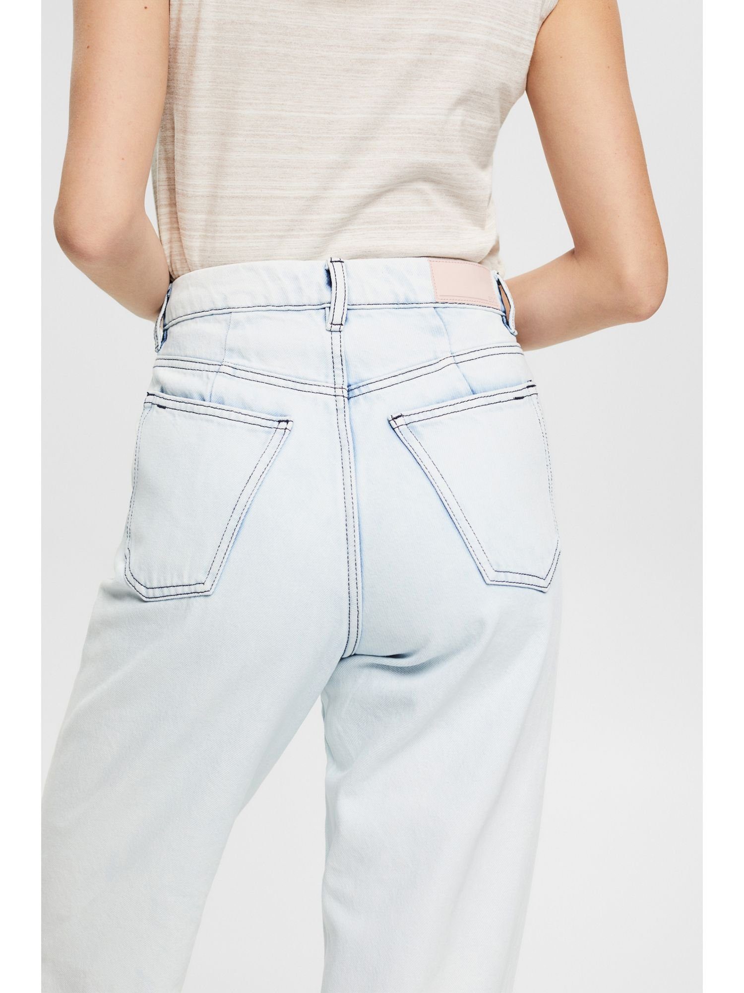 Damen Jeans edc by Esprit 7/8-Jeans Cropped Jeans mit Bundfalten
