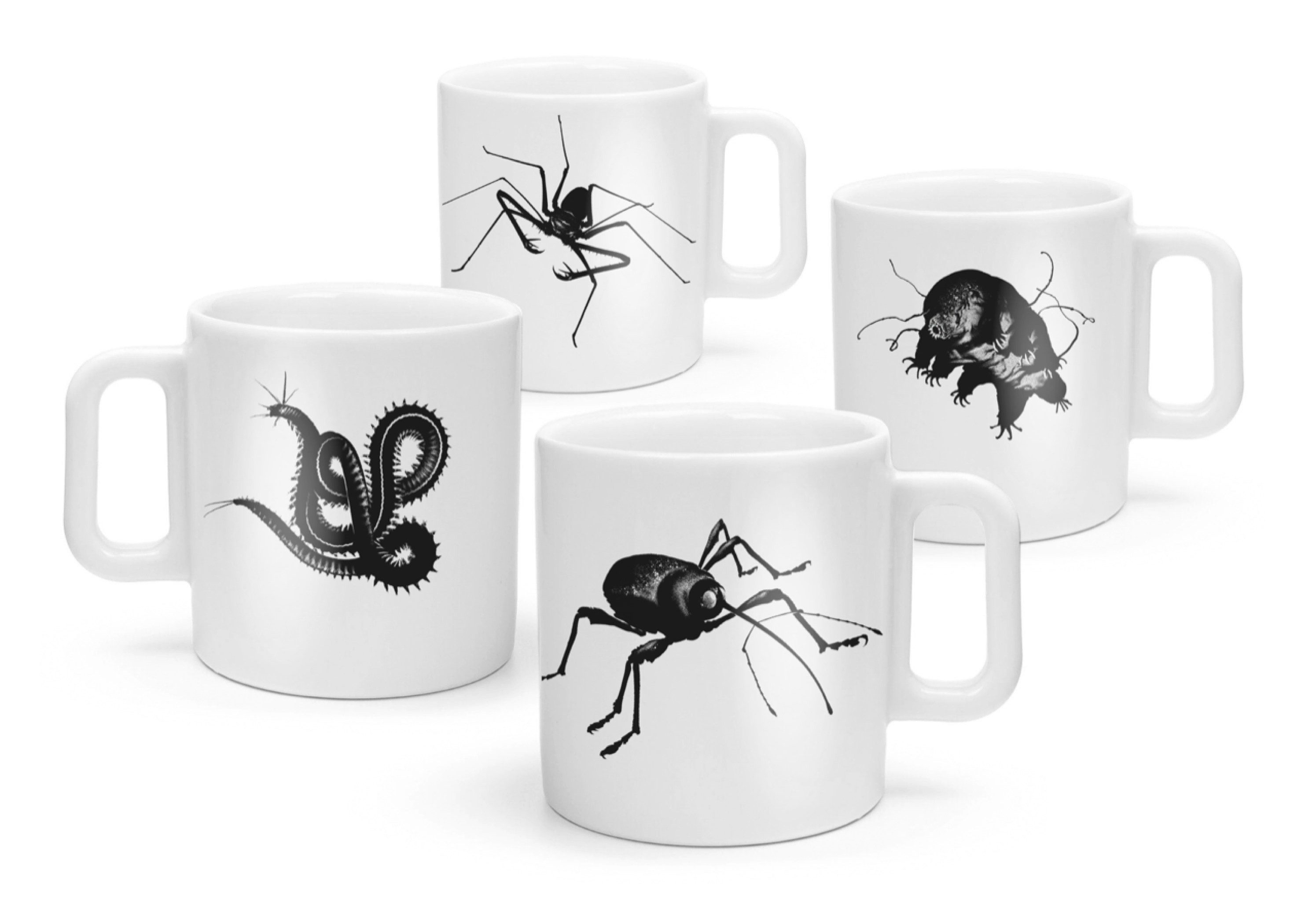 Moka Consorten Becher Moka Monster Mugs, 01, Bärtierchen, 1-tlg., Porzellan