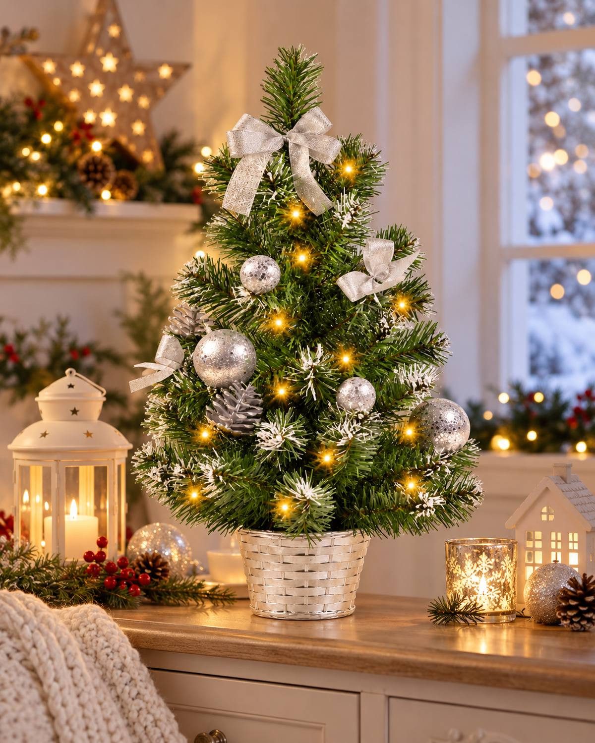 RIFFELMACHER & WEINBERGER Weihnachtsbaumkugel Geschmückter Weihnachtsbaum mit 20er LED Lichterke – Bild 4 von 5