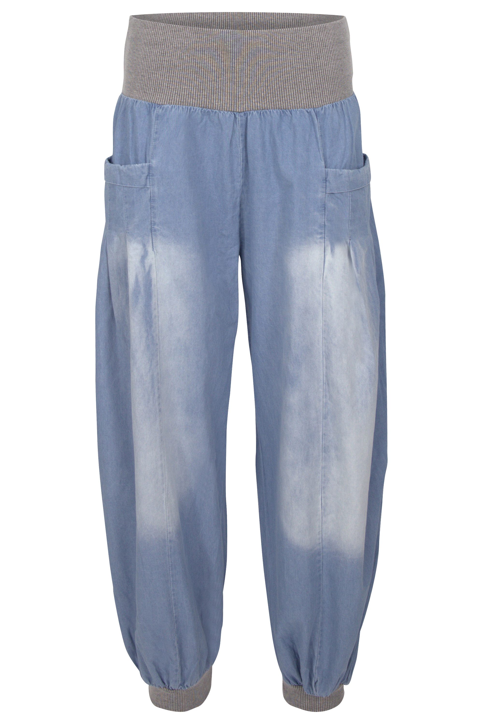 malito more than fashion Haremshose malito Damen Pumphose im Denim Style, p günstig online kaufen