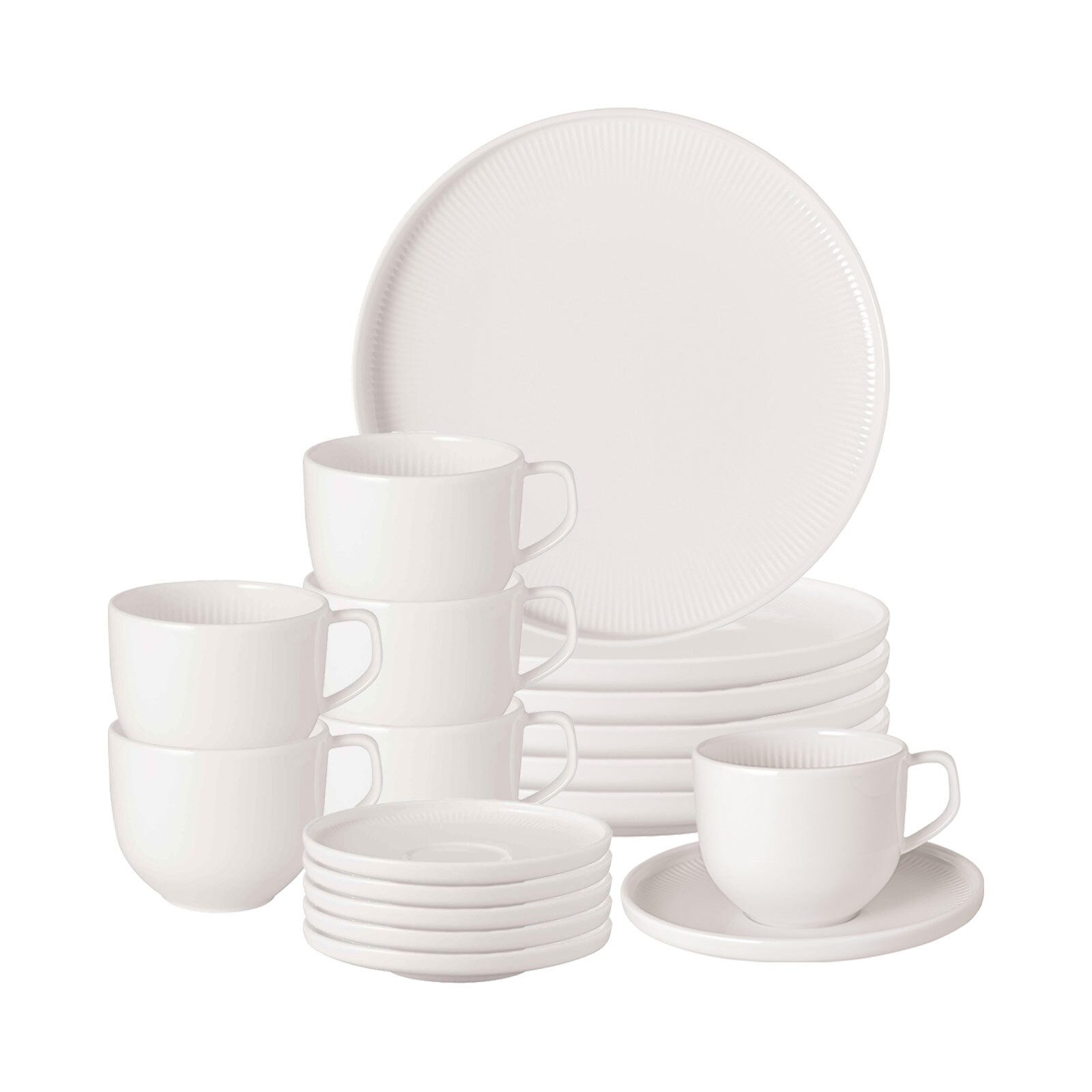 Villeroy & Boch Kombiservice Afina Kaffeeservice 18er Set (18-tlg), Porzellan