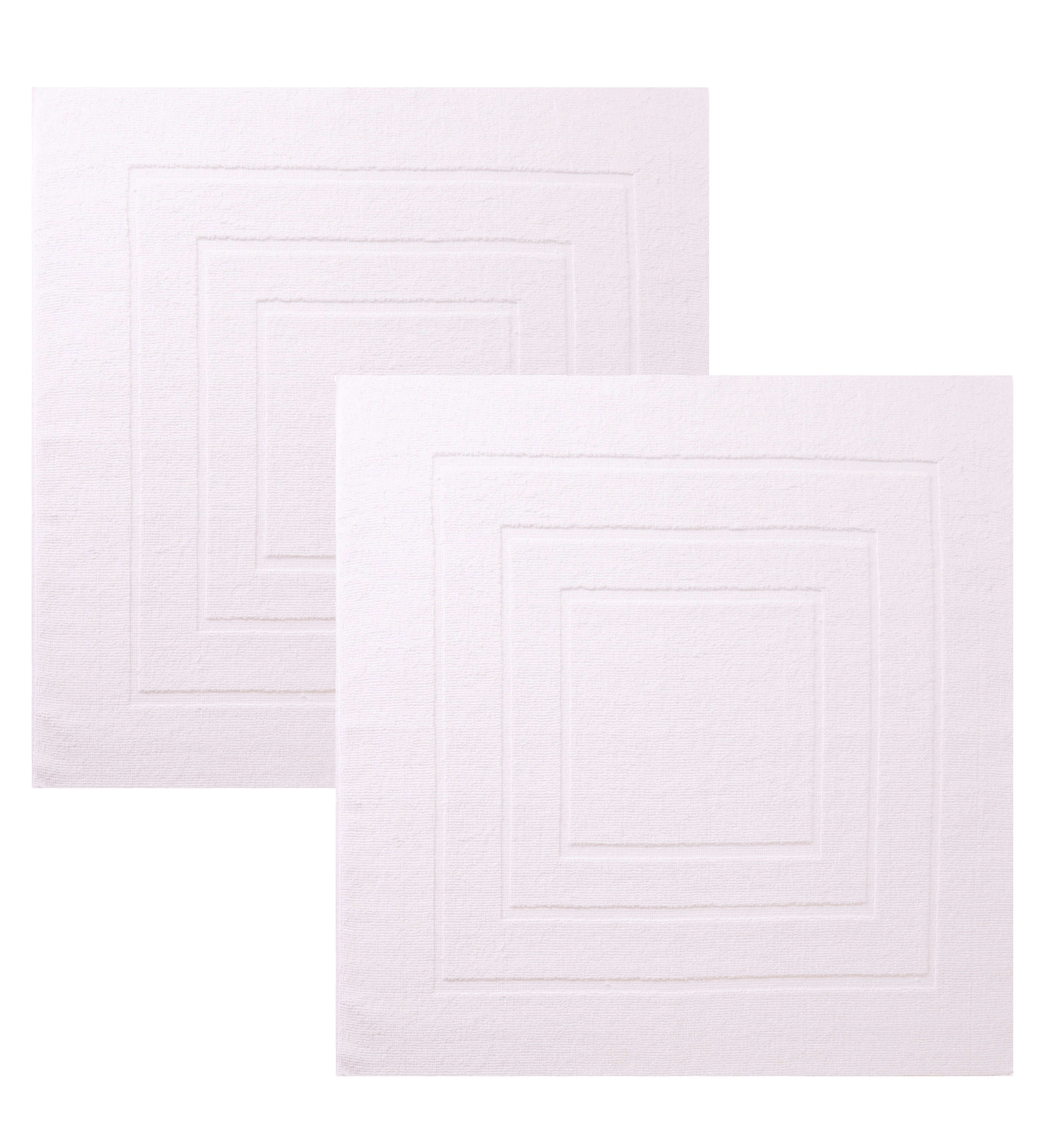 Betz Badematte 2 Stück Badvorleger Palermo Größe 60x60 cm, eingewebte Quadr günstig online kaufen
