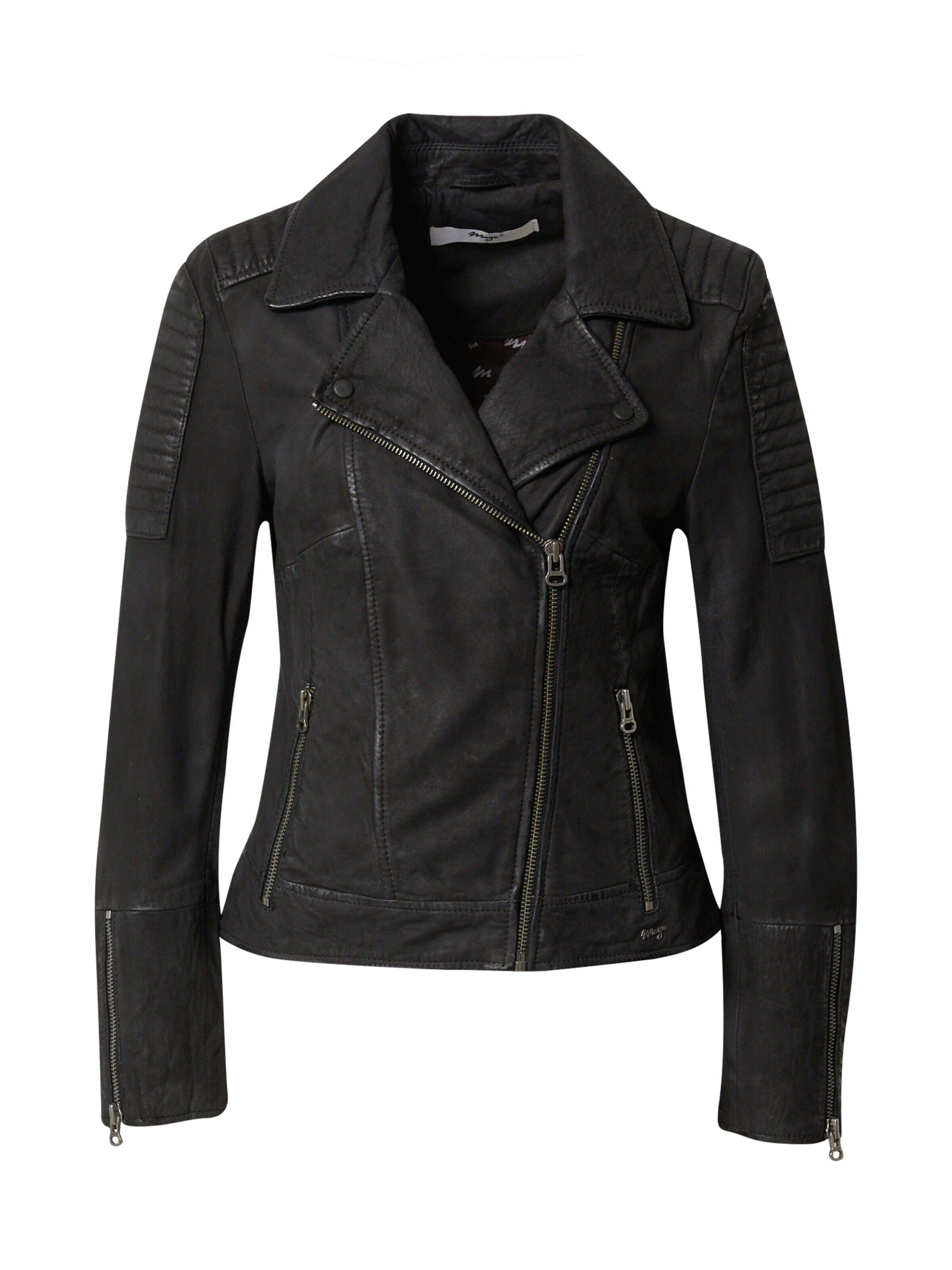 Herren Winterjacke Aus Weichem Polyester - Lässiger Lederlook Mit Reißverschluss
