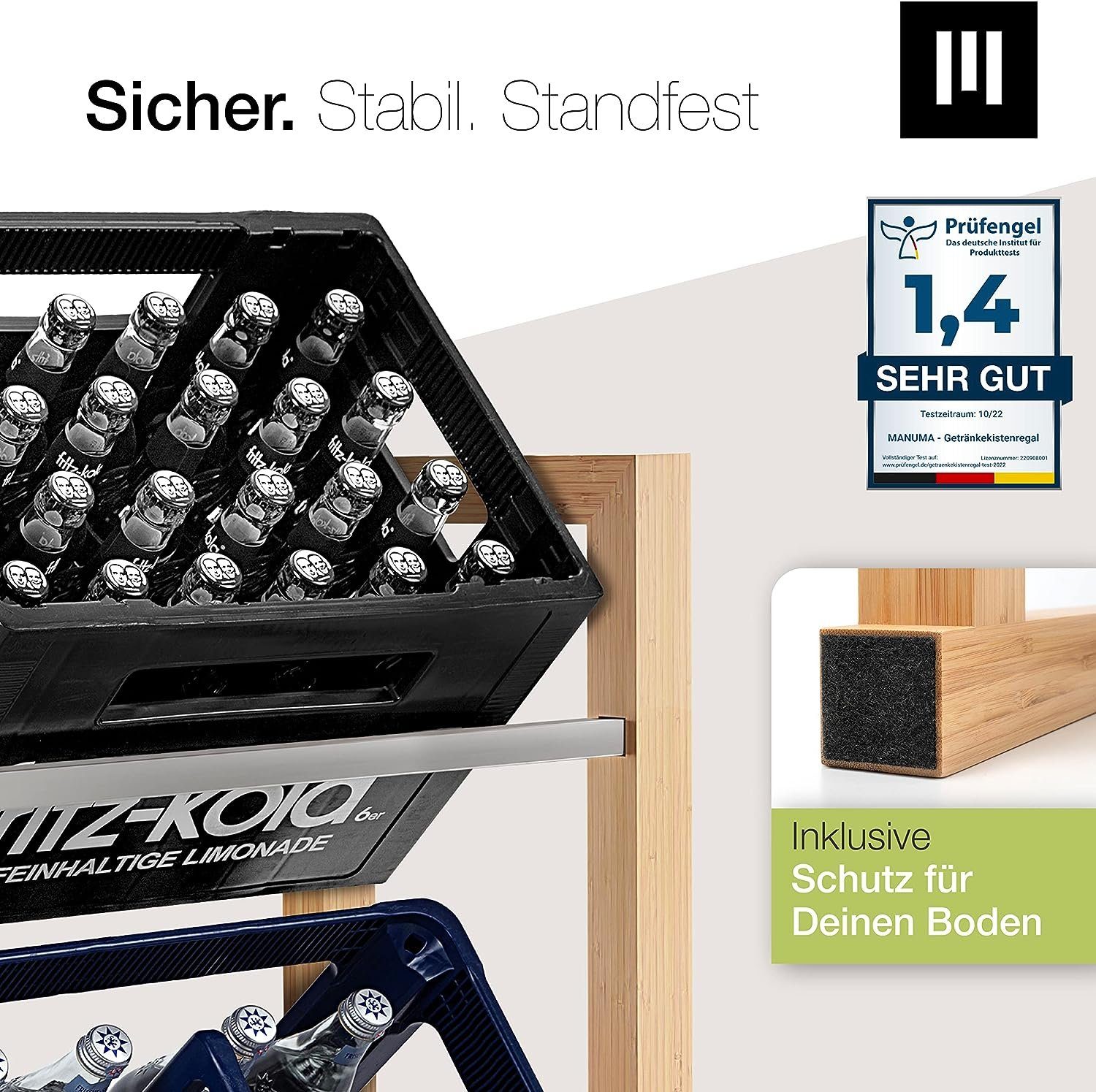 MANUMA® Standregal JAMES GETRÄNKEKISTENREGAL, Dein Getränkeregal günstig online kaufen