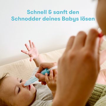 Frida Nasensauger für Babys und Kleinkinder, inklusive 4 Einweg-Hygienefilter und 1 Transportbehälter