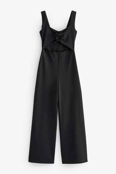 Next Jumpsuit Ärmelloser Overall mit Ansteckblume (1-tlg)