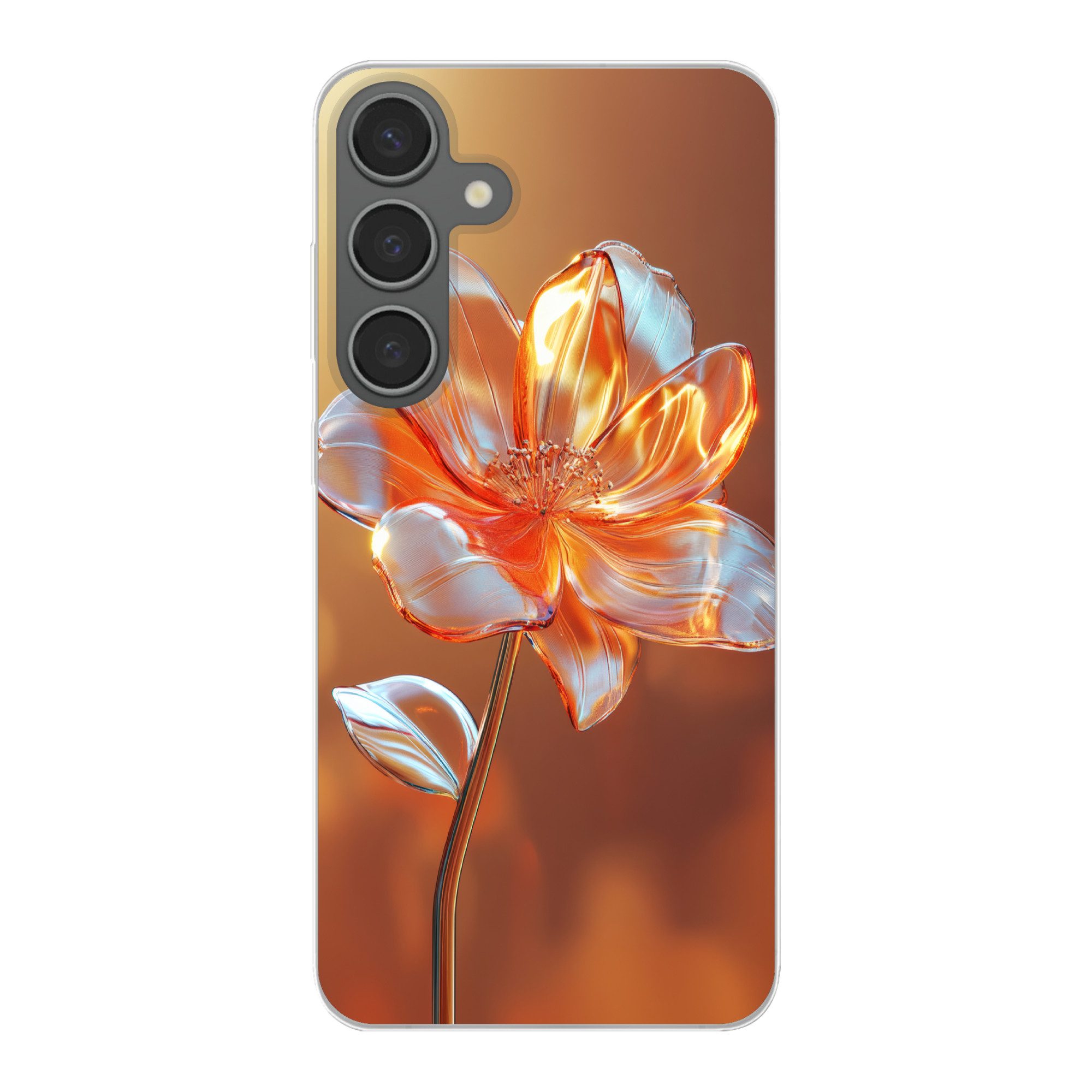 MuchoWow Handyhülle für Samsung Galaxy S24 Plus Gläser - Blume - Sonnenlicht, Phone Case, Silikon, Schutzhülle Dünn