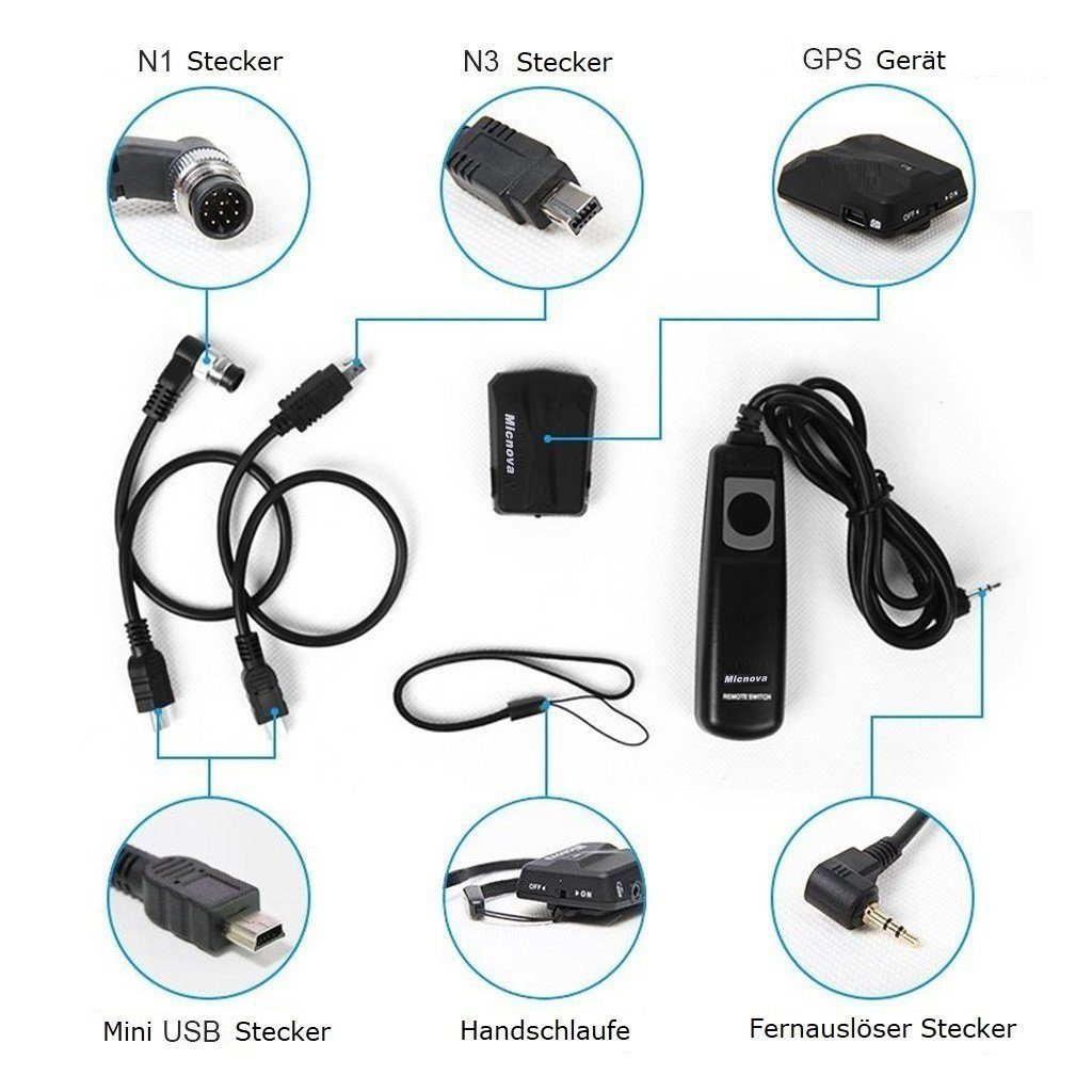 Micnova GPS-Empfänger Geotagger für Nikon DSLR Kamera GPS-Empfänger