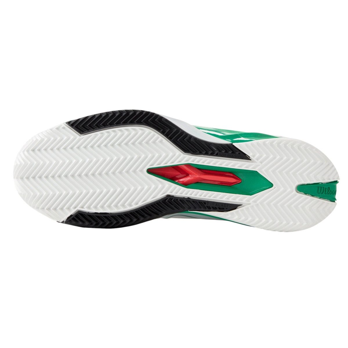 Wilson Rush Pro 4.5 Clay/Sandplatz 2025 weiss/grün Herren Tennisschuh