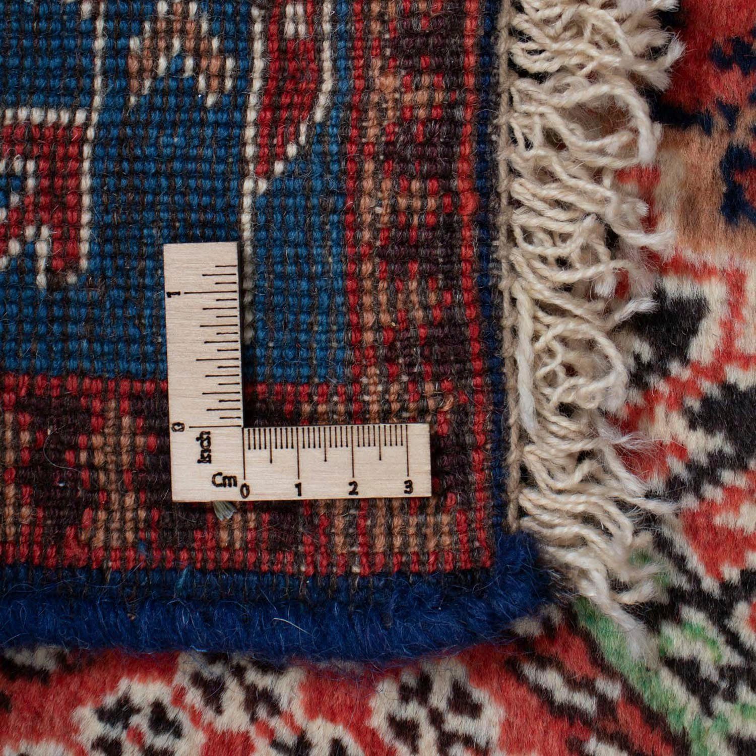 Wollteppich Bachtiar Blu 260 x 355 rechteckig, Zertifikat cm, mit mm, Höhe: Unikat 10 morgenland, scuro Felder