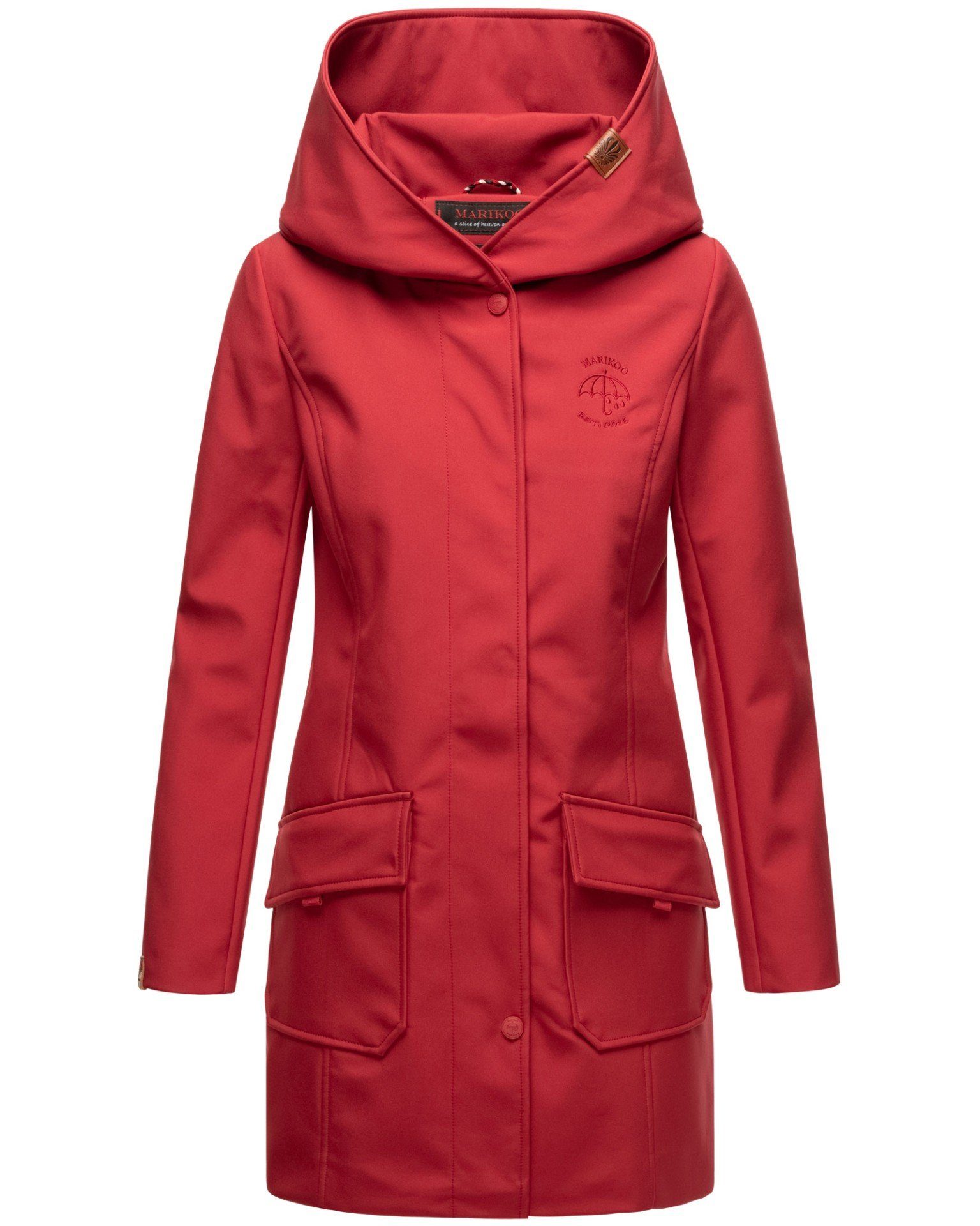 Marikoo Softshelljacke Softshelljacke Mayleen – Damen Übergangsjacke mit Ka günstig online kaufen