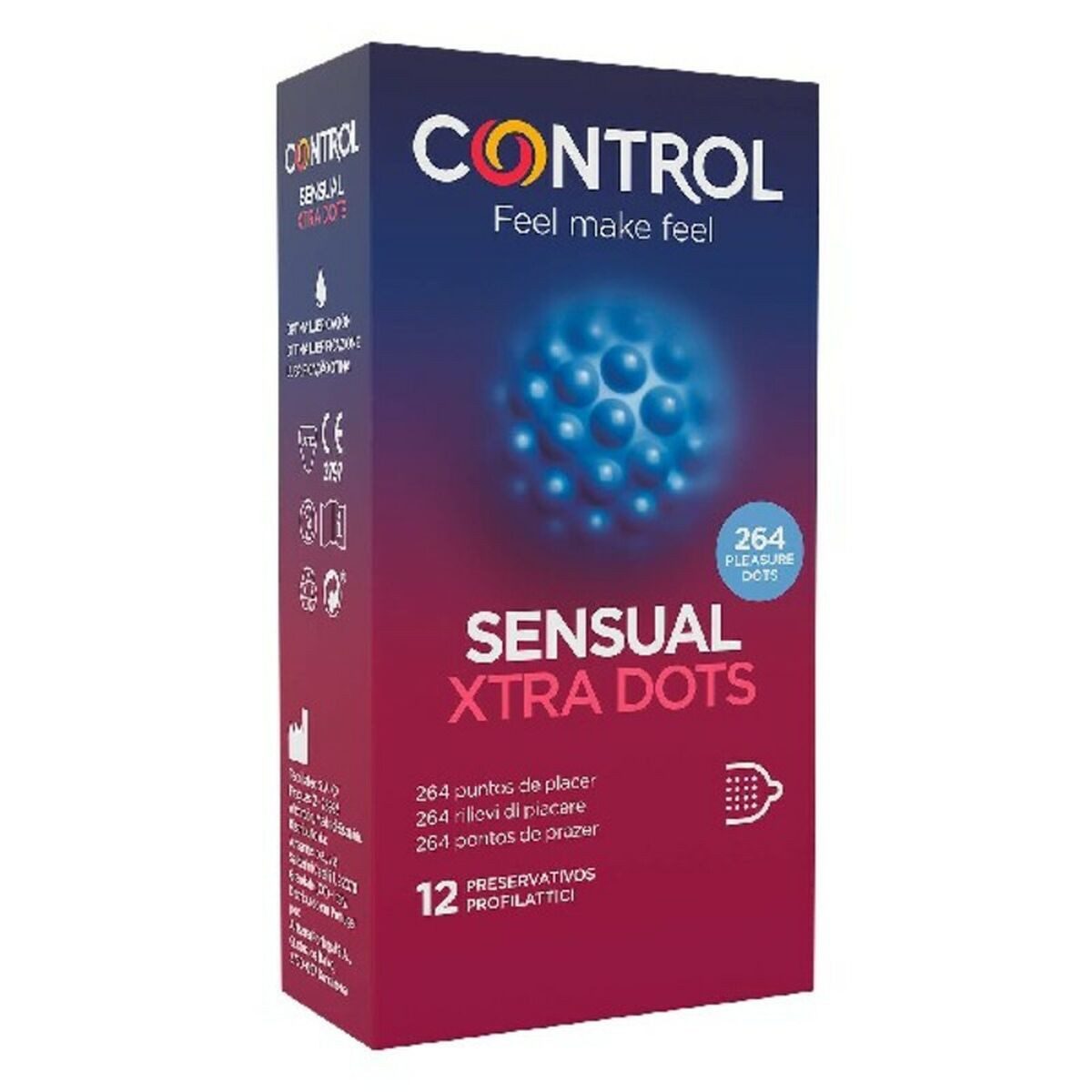 Kondome Kondome Sensual Xtra Dots Control (12 uds)