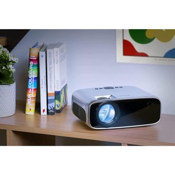Philips NeoPix Ultra One Full HD-Projektor mit Apps und Media-Player Beamer (3000:1, 1920 x 1080 px, Micro SD Kartenleser integriert)