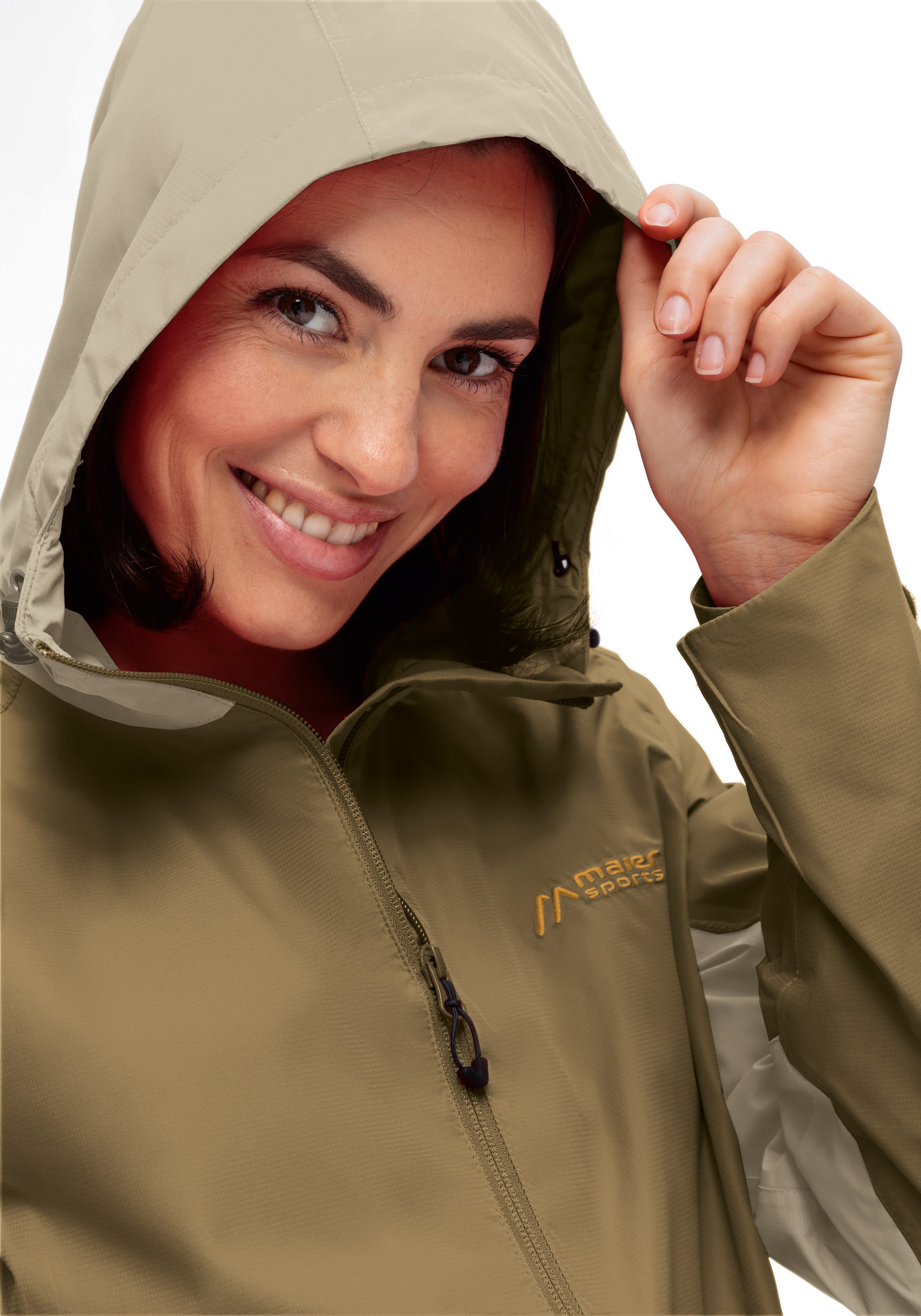 Maier Sports Regenjacke Brocken W Damen Jacke wasserdicht, moderner Windbreaker, Outdoorjacke, Reg. Fit