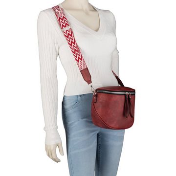 EAAKIE Gürteltasche Bauchtasche Umhängetasche Crossbody-Bag Hüfttasche Kunstleder Italy-De, als Schultertasche, CrossOver, Umhängetasche tragbar