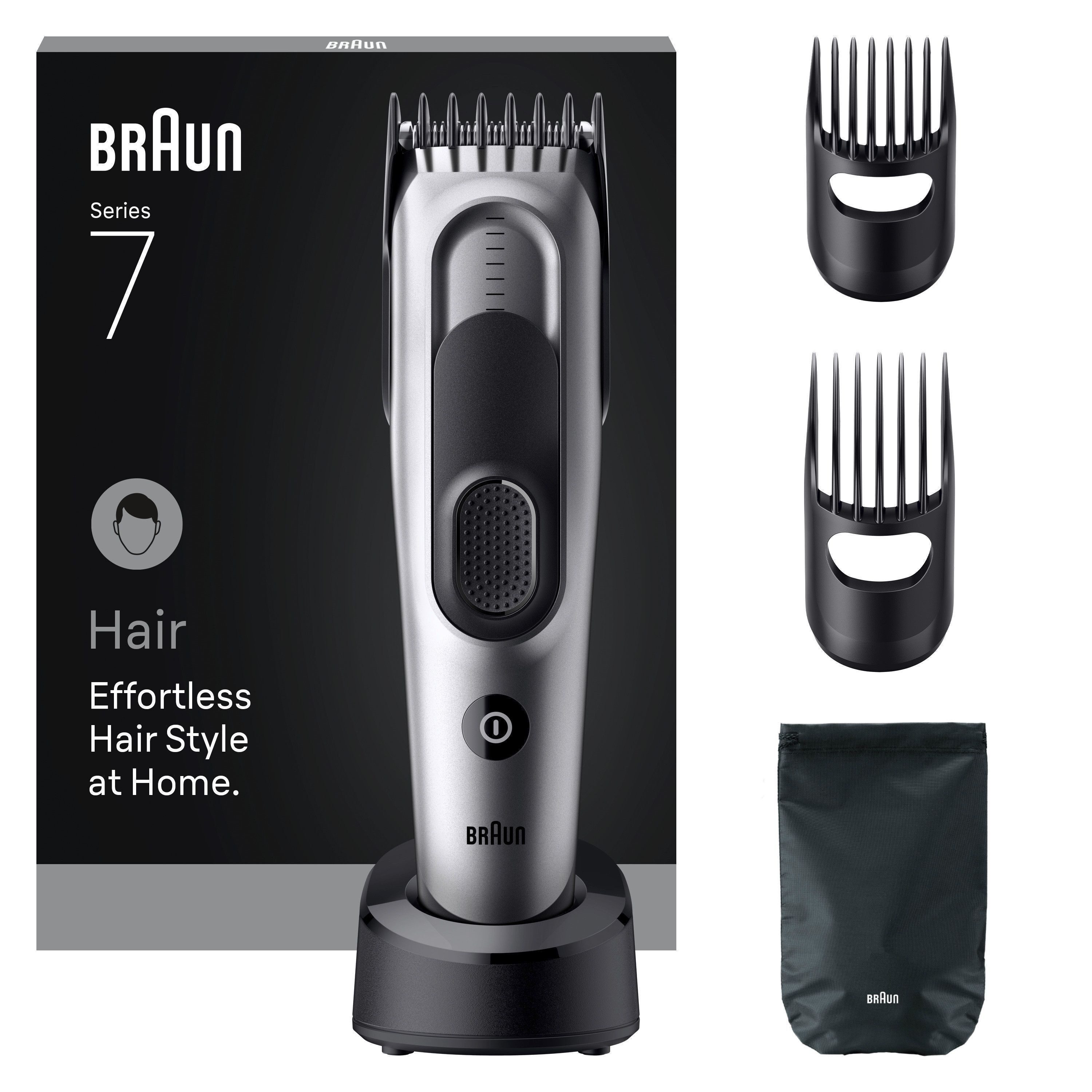 Braun Haarschneider HC7590, Lebenslang scharfe Klinge, 17 Längeneinstellungen, 50 Min Laufzeit