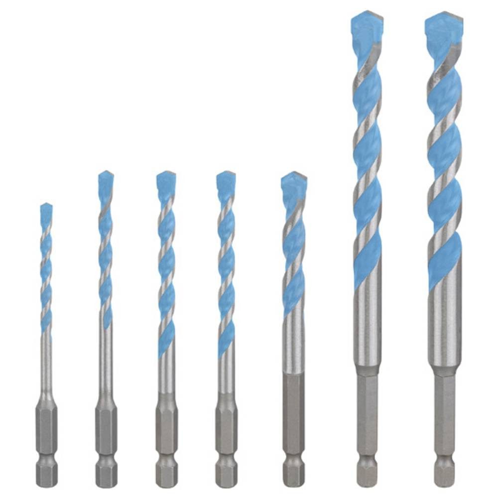 BOSCH Mehrzweckbohrer EXPERT HEX-9 Multi Construction Bohrer-Set, 4/5/6/8/10/12 mm