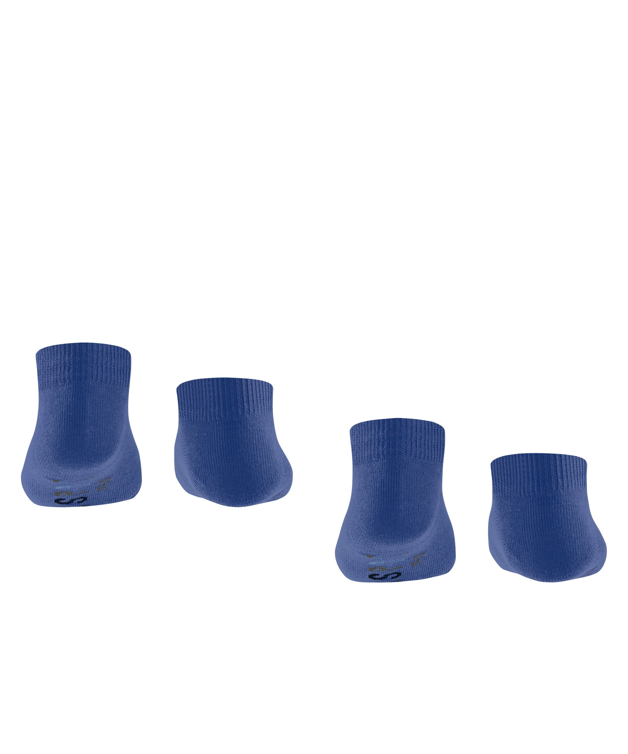 Esprit Sneakersocken Foot Logo 2-Pack aus blue deep weichem (6046) (2-Paar) Baumwollmix