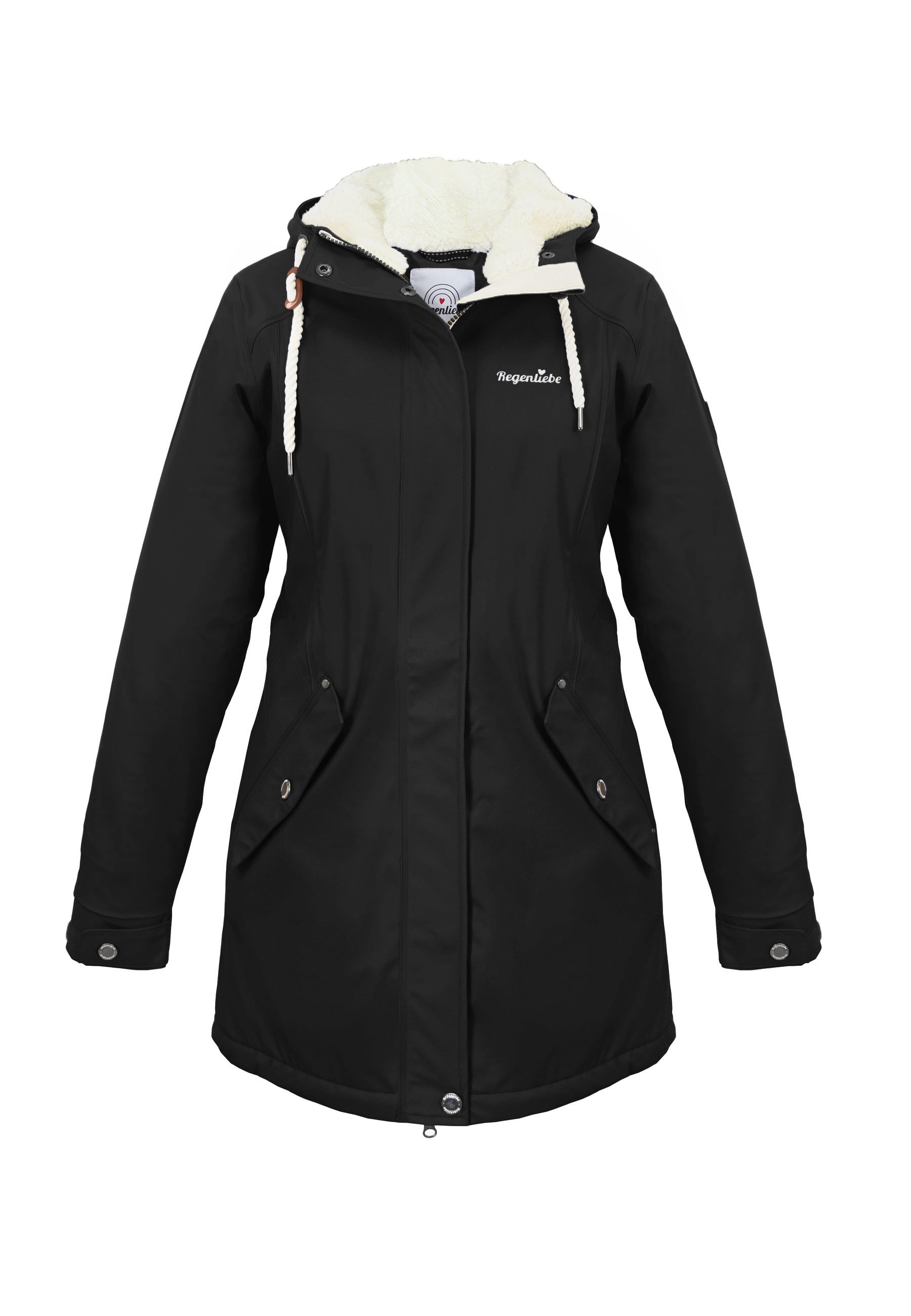 Regenliebe Regenjacke Friesennerz schwarz Regenparka mit günstig online kaufen
