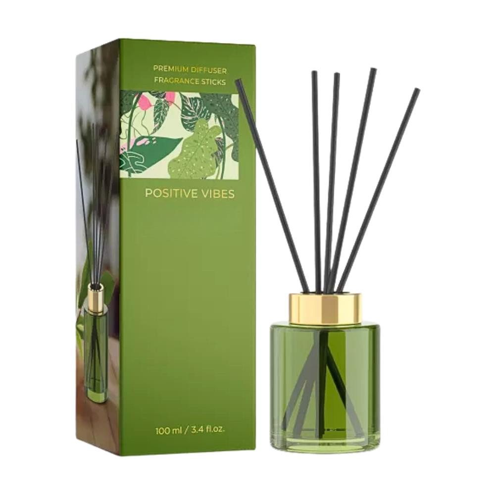 Dekohelden24 Duftkerze Diffuser in verschiedenen Varianten (Einzelartikel, Enthält 1 Diffuser, 5 Duftstäbchen), Hochwertiger Duft, stilvolles Design