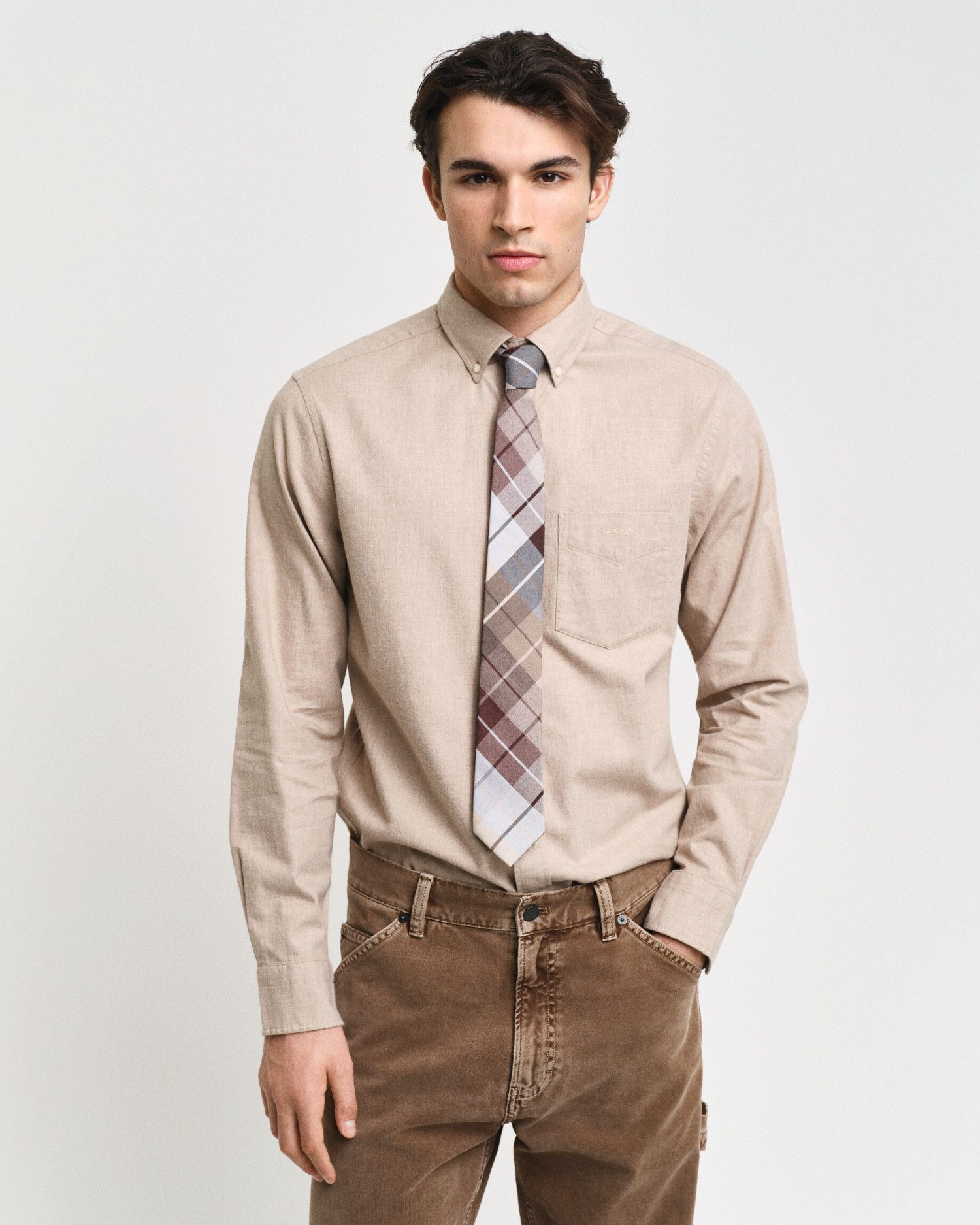 Gant Langarmhemd REG FLANNEL MELANGE SHIRT günstig online kaufen