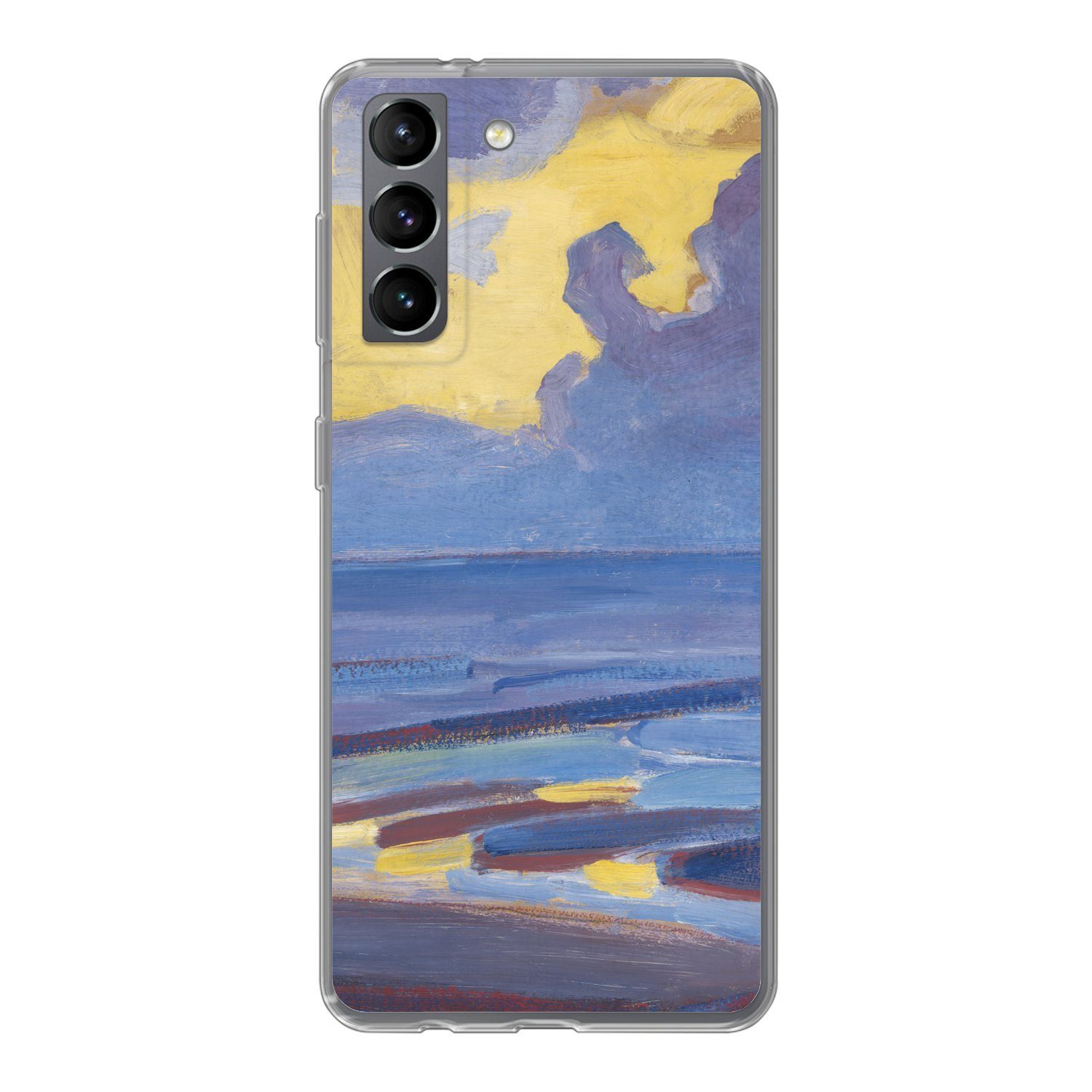 MuchoWow Handyhülle für Samsung Galaxy S21 Am Meer - Piet Mondrian, Phone Case, Silikon, Schutzhülle Dünn