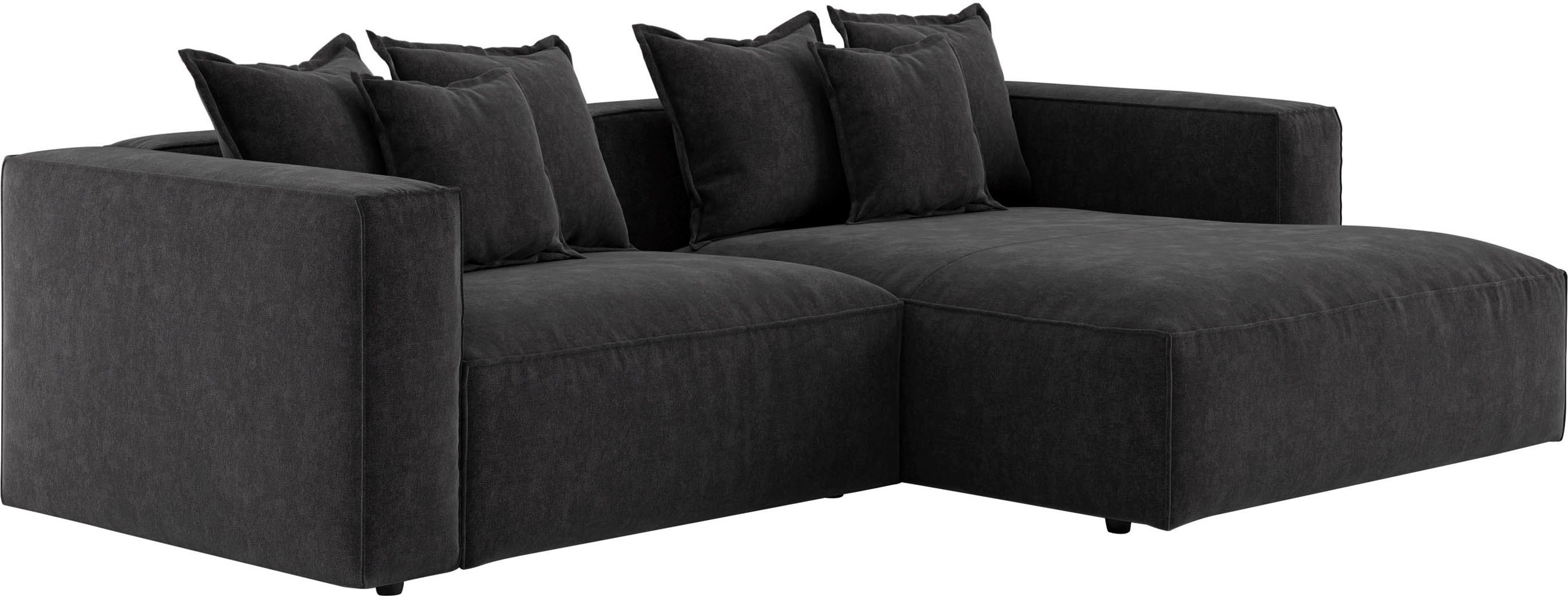 INOSIGN Ecksofa Cowboy L-Form, mit 6 Kissen, kubisches Sofa