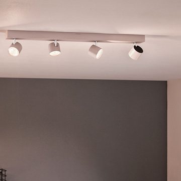 Philips LED Deckenstrahler Klassischer Spot Star in weiß, warmglow, 4-flammig, keine Angabe, Leuchtmittel enthalten: Ja, fest verbaut, LED, warmweiss, Deckenstrahler, Deckenspot, Aufbaustrahler
