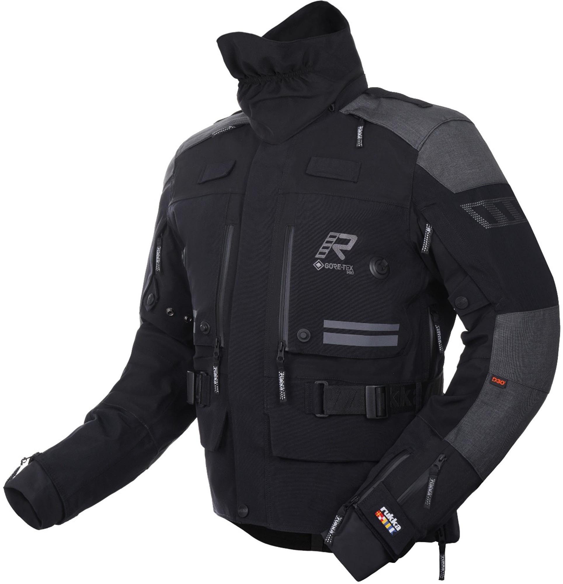 Rukka Motorradjacke TitanTrail-R wasserdichte Motorrad Textiljacke 3-Lagen-Laminat,Rückenprotektor enthalten,Brustprotektor enthalte