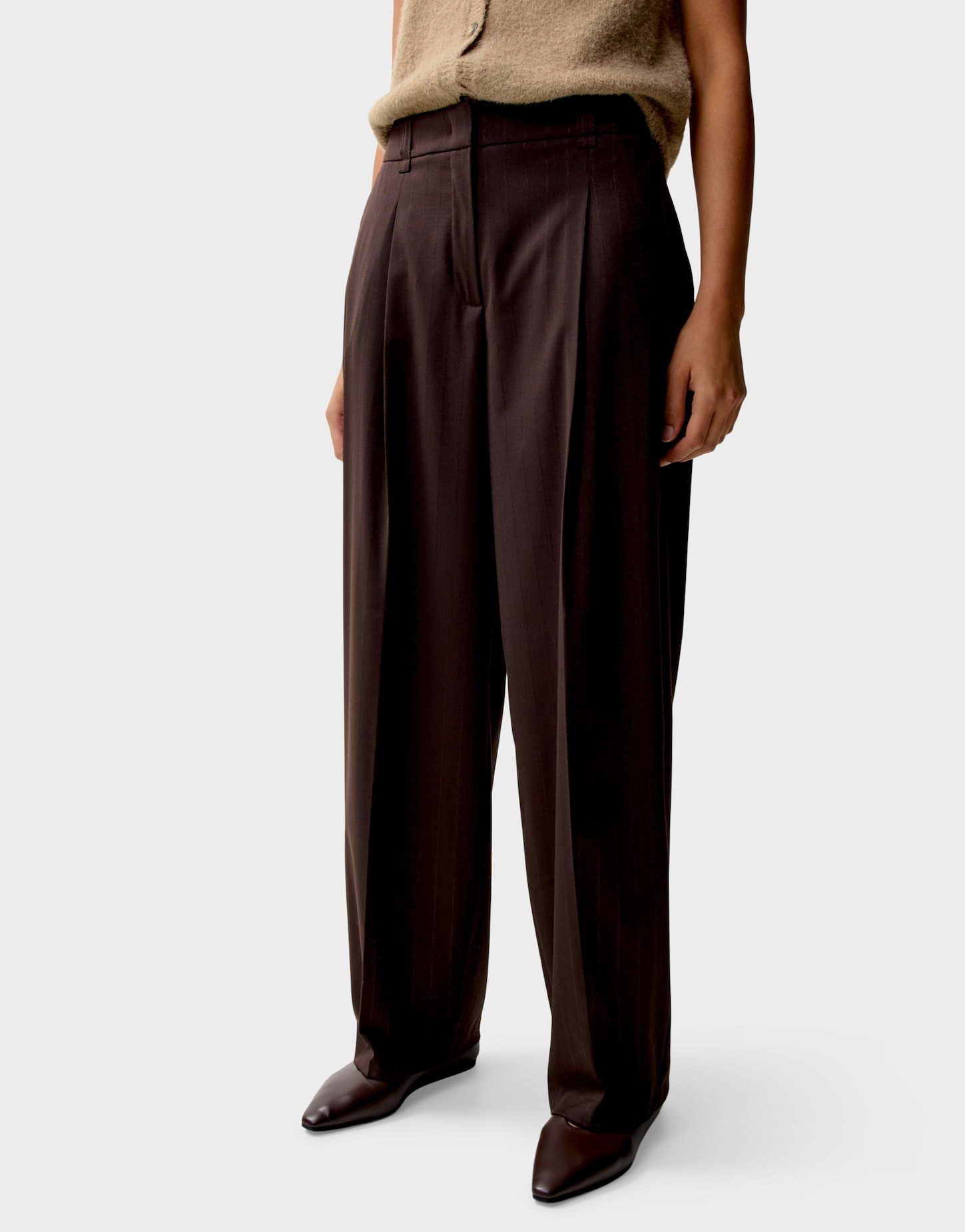 OPUS PANTS Bundfaltenhose Moira bloom