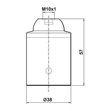 Aling Conel Lampenfassung Mantel glatt, (Set, 5-St)