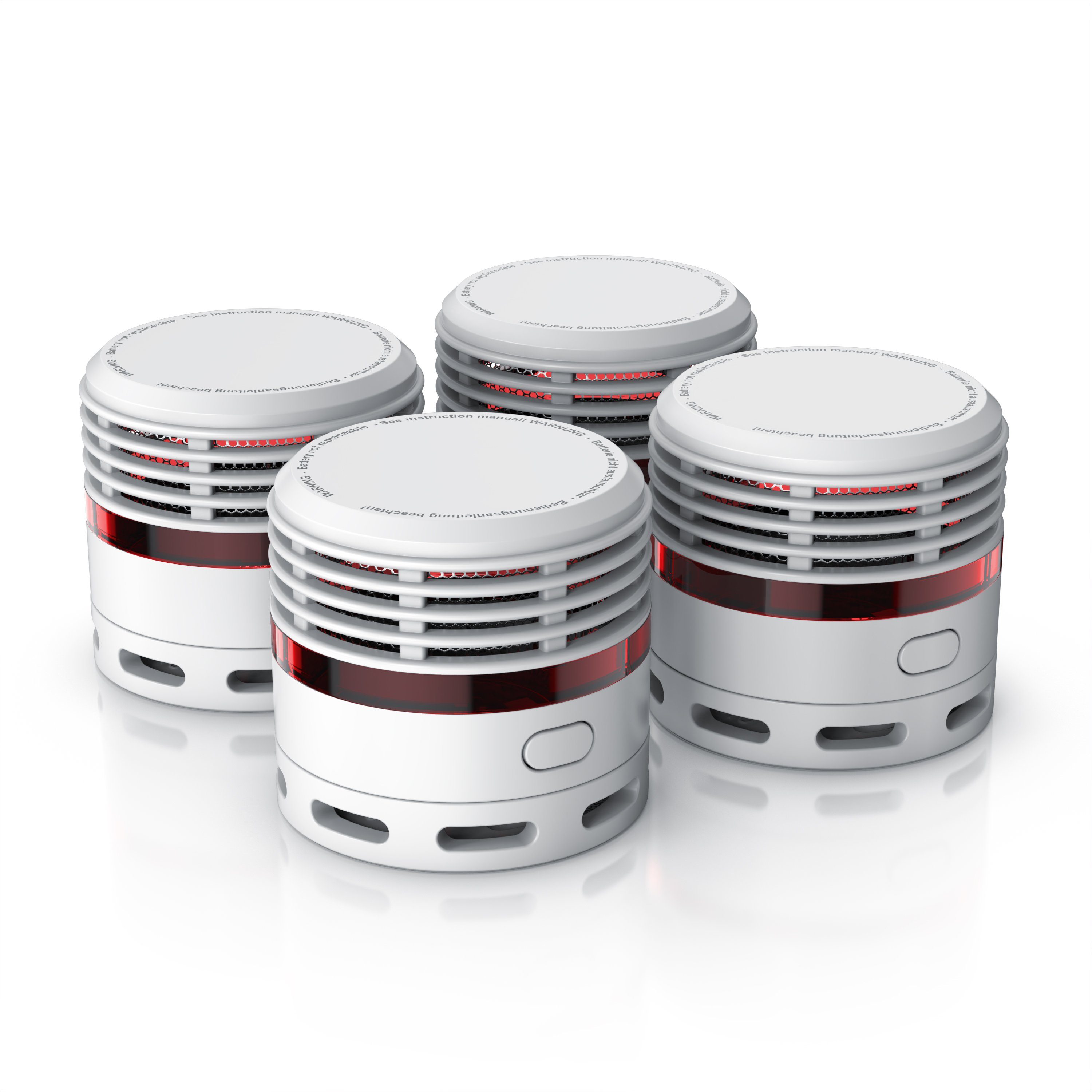 Brandson Rauchmelder (10 Jahre Batterie, Lautstärke 85 db, LED, Prüftaste, TÜV Zertifiziert)